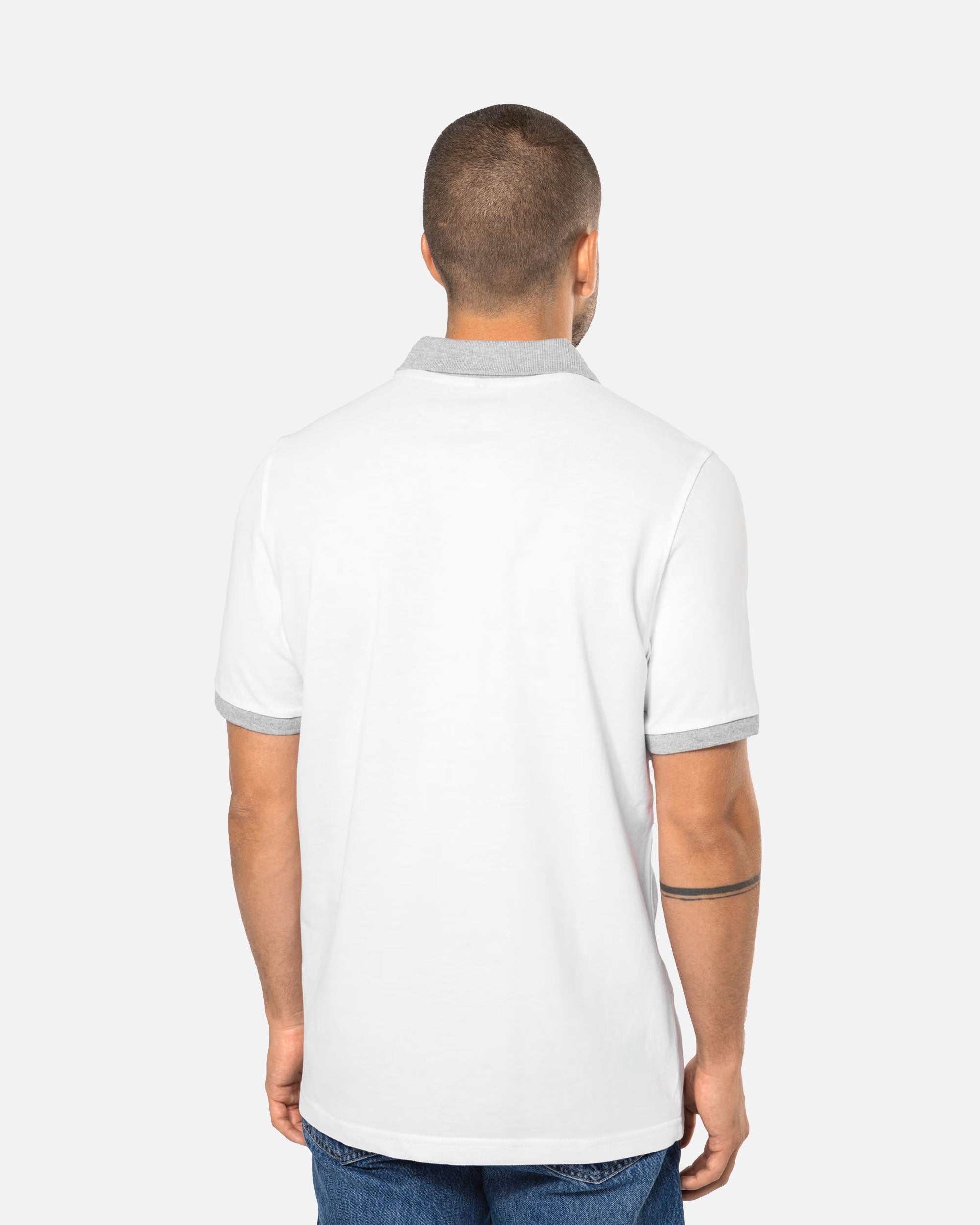 Zweifarbiges Herren Piqué Polo T-Shirt von VIVID