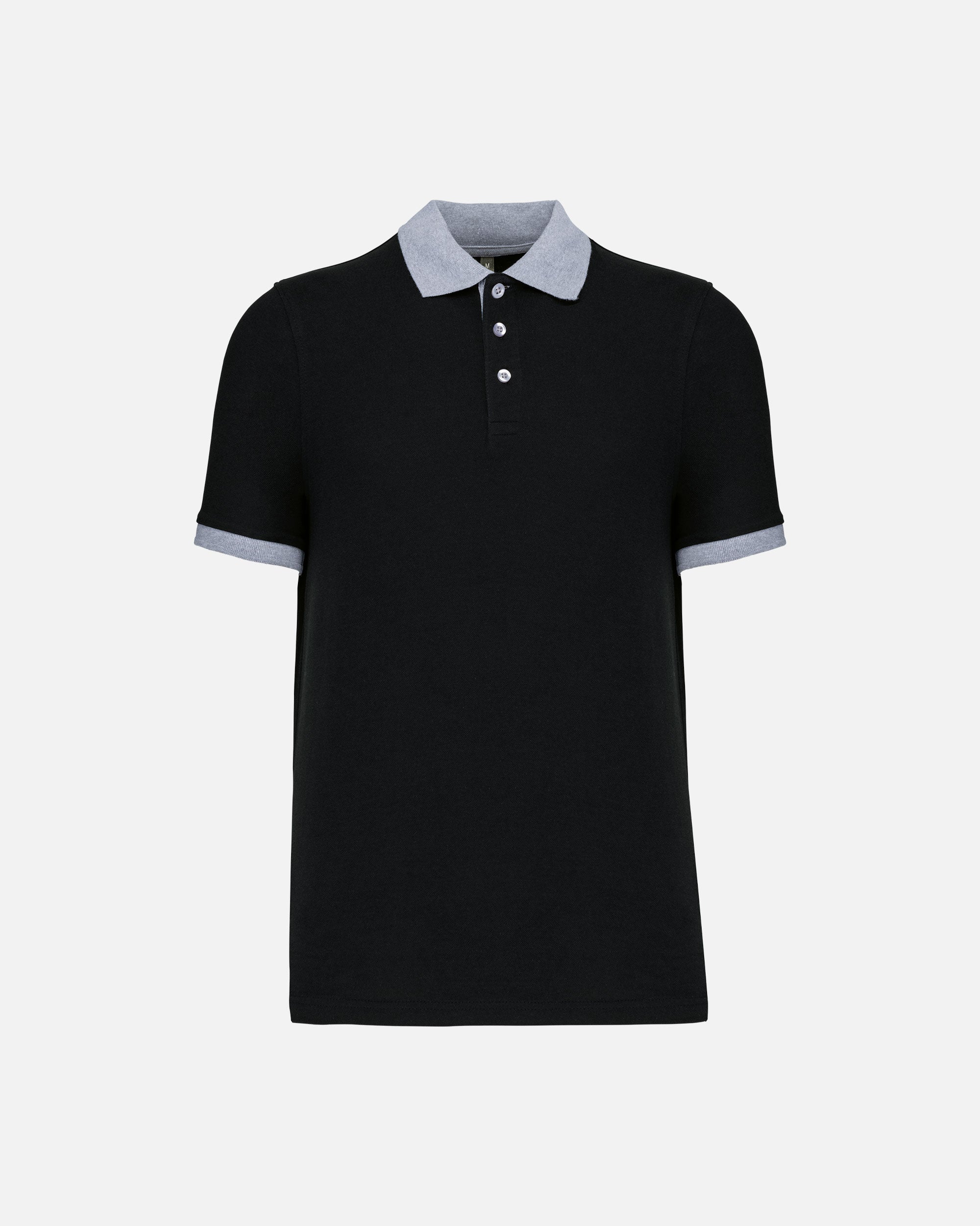 Zweifarbiges Herren Piqué Polo T-Shirt