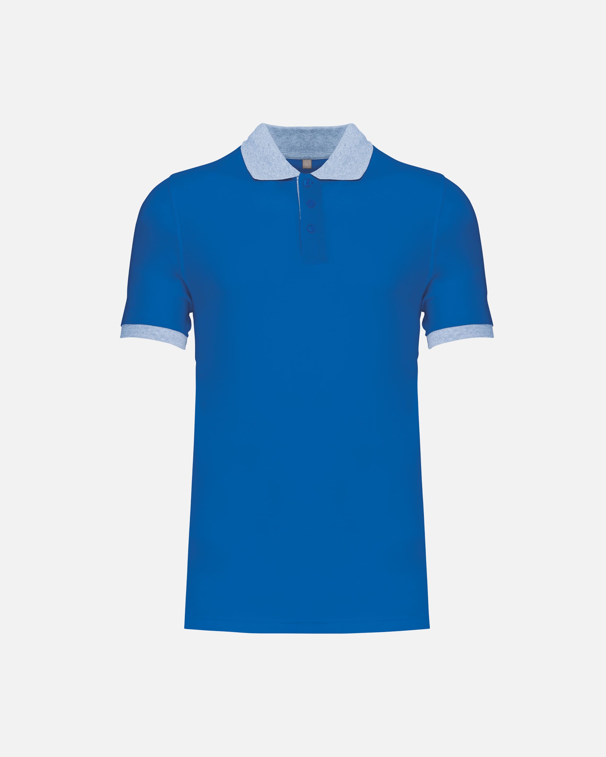 Zweifarbiges Herren Piqué Polo T-Shirt