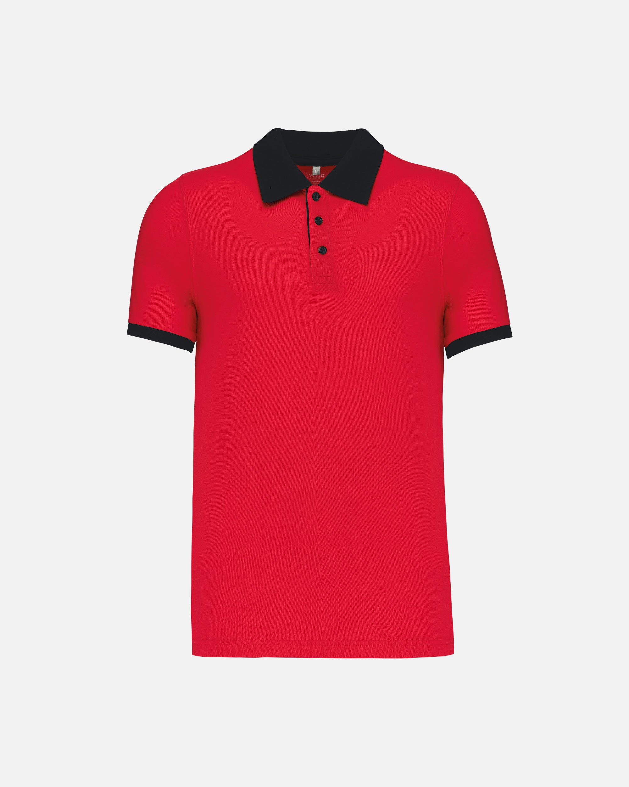 Zweifarbiges Herren Piqué Polo T-Shirt