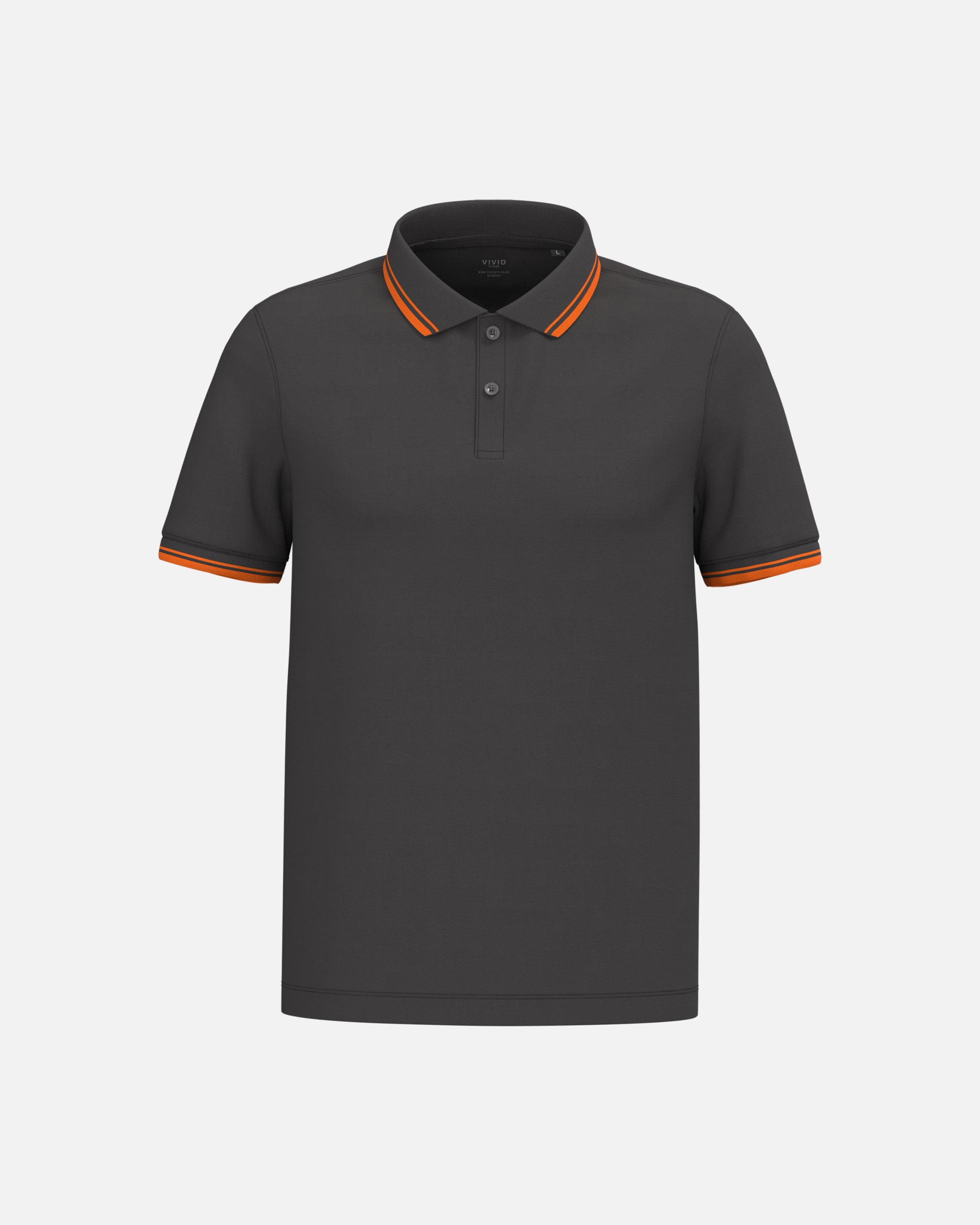 Klassisches Herren Piqué Polo T-Shirt mit Kontrastfarben