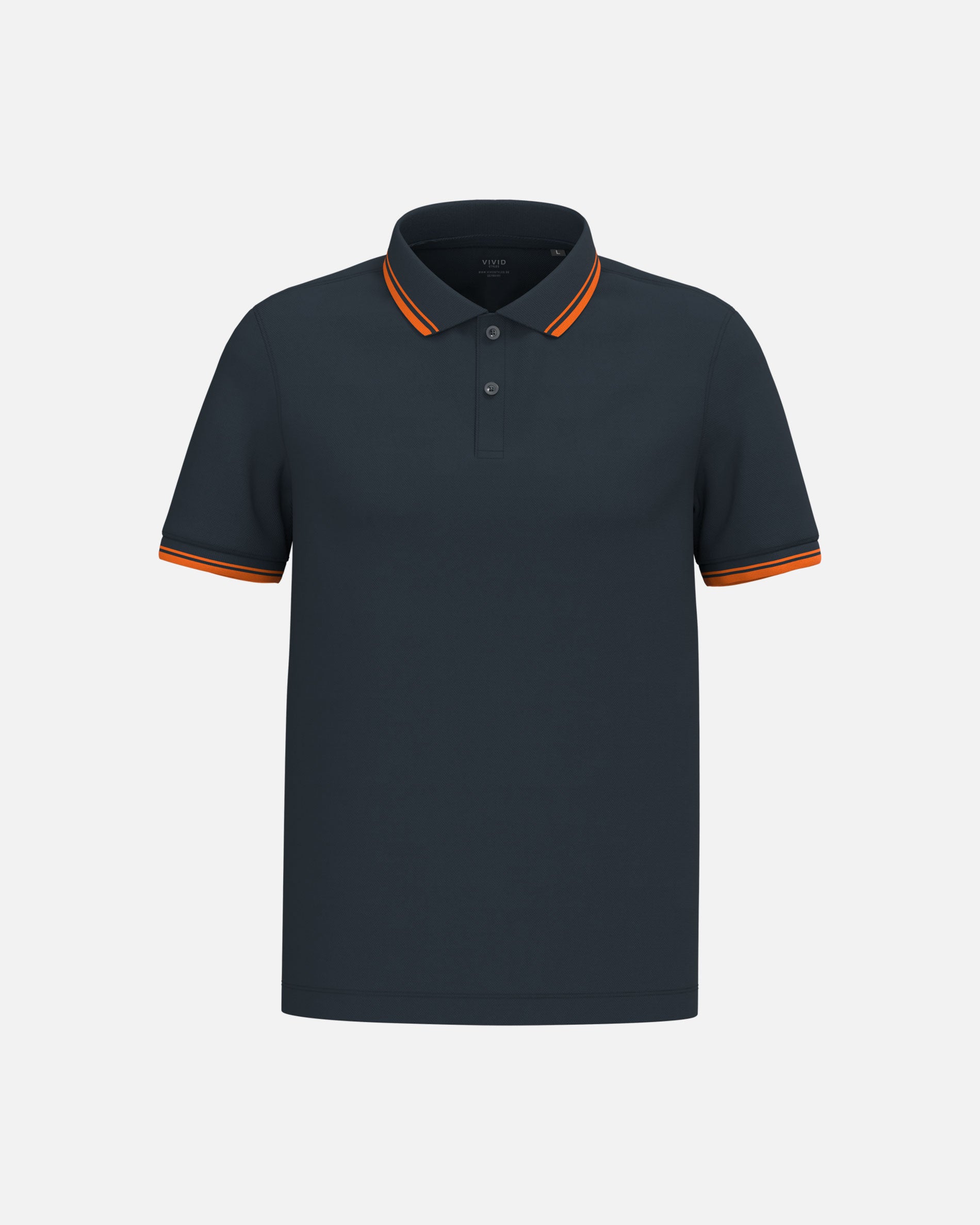 Klassisches Herren Piqué Polo T-Shirt mit Kontrastfarben