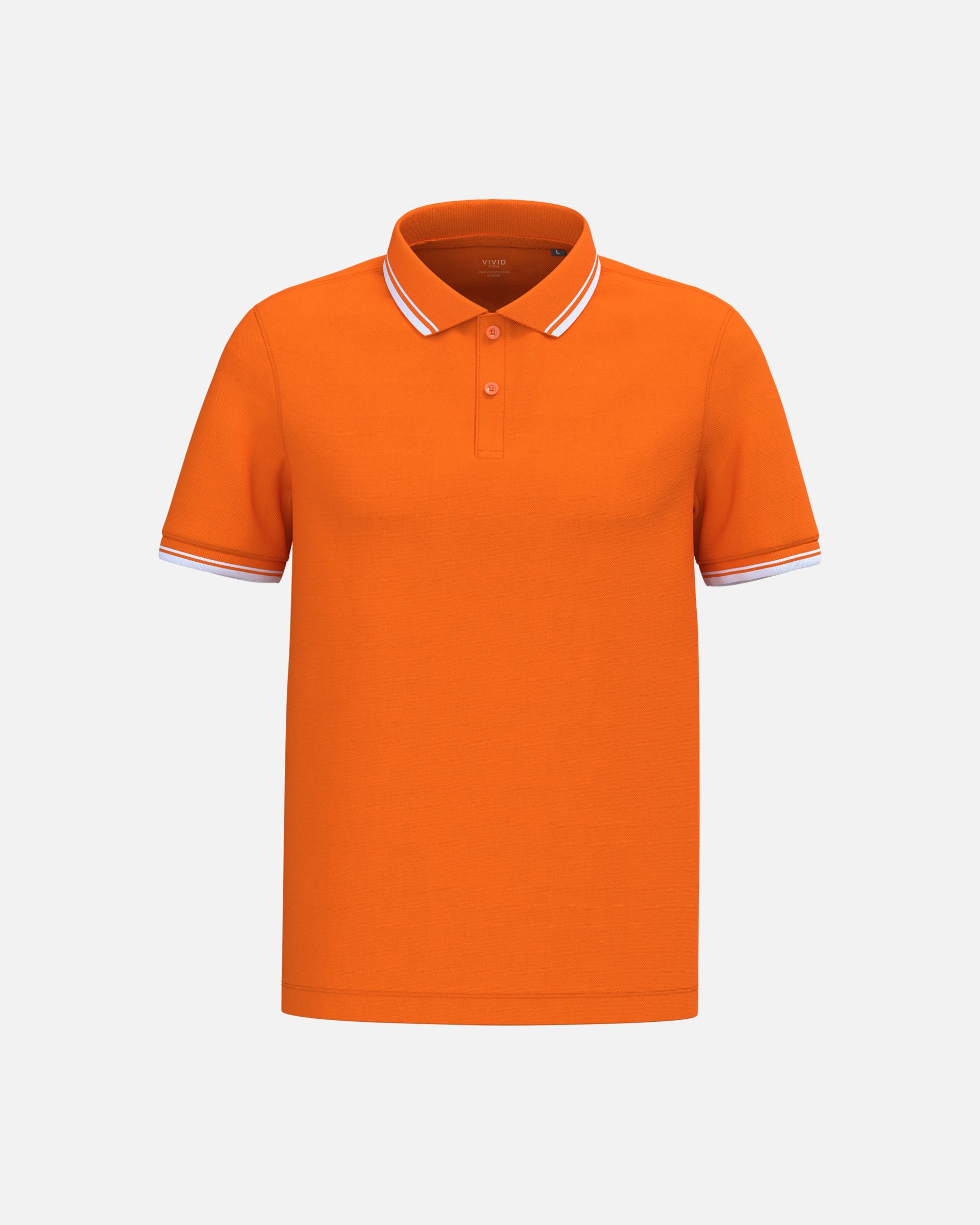 Klassisches Herren Piqué Polo T-Shirt mit Kontrastfarben