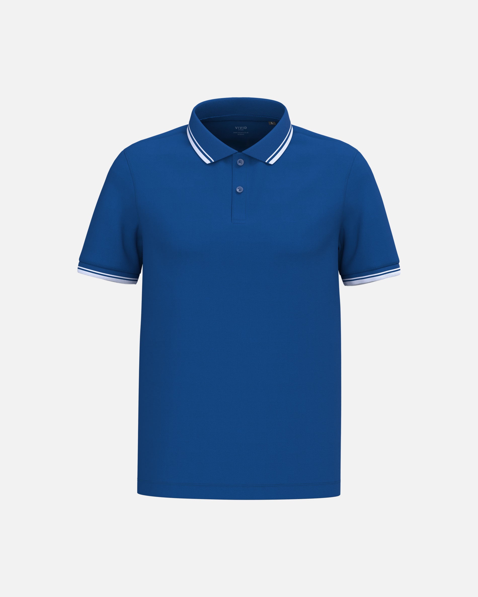 Klassisches Herren Piqué Polo T-Shirt mit Kontrastfarben