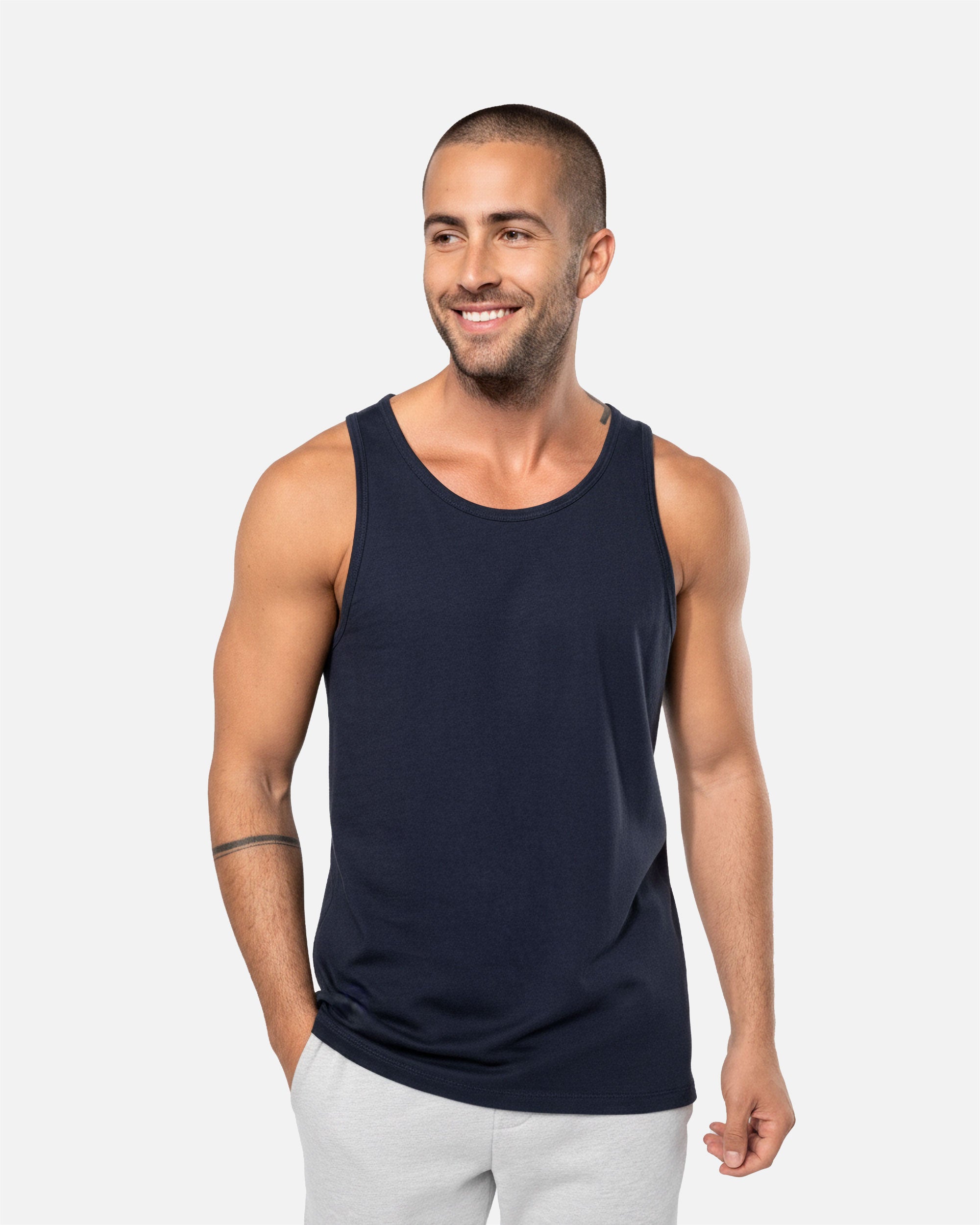 Klassisches Herren Tanktop Navy Blue von VIVID