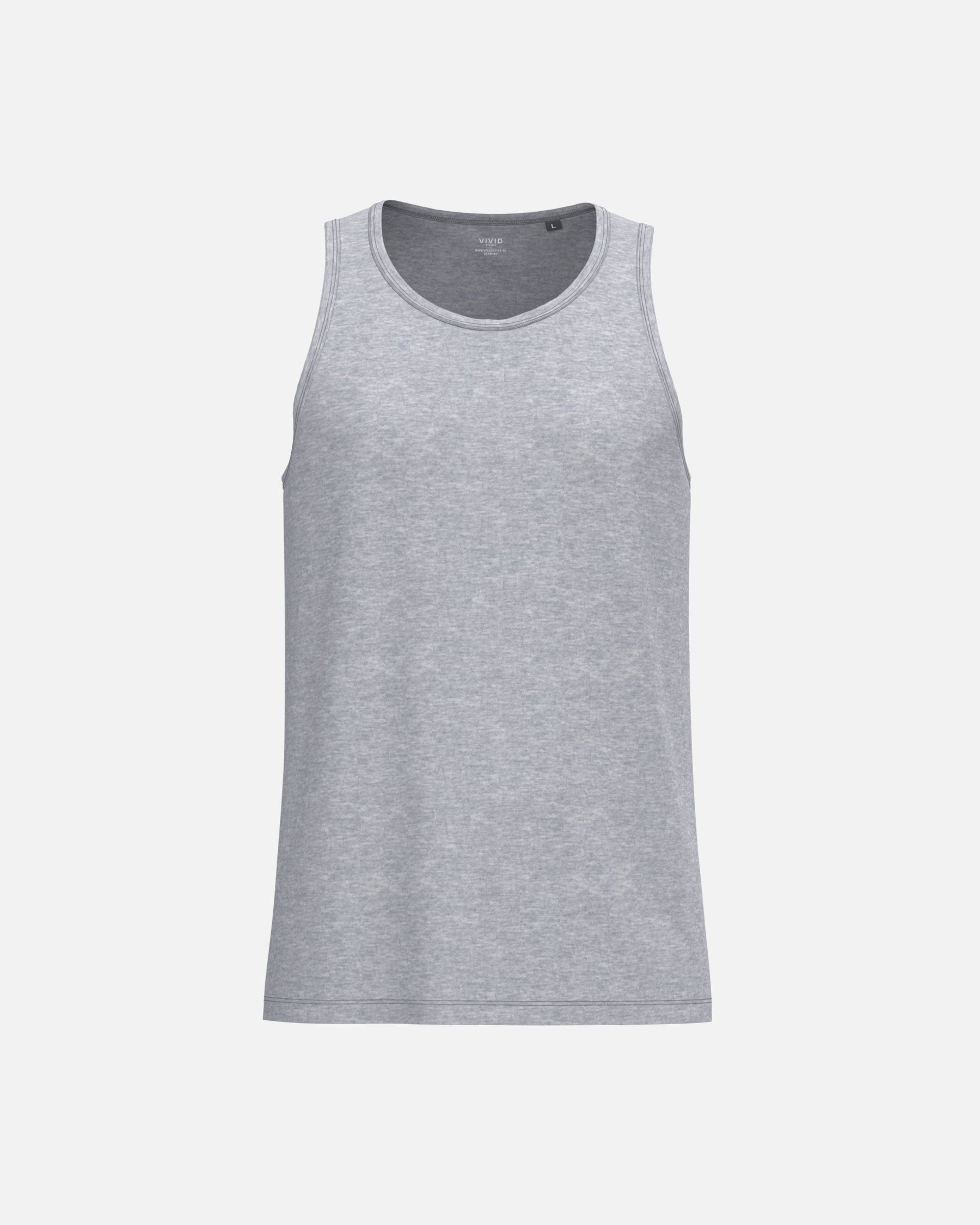 Klassisches Herren Tanktop Grey Heather von VIVID