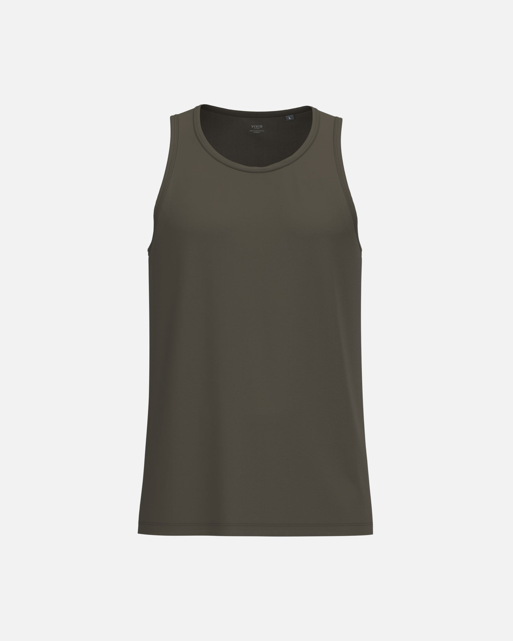 Klassisches Herren Tanktop Khaki von VIVID