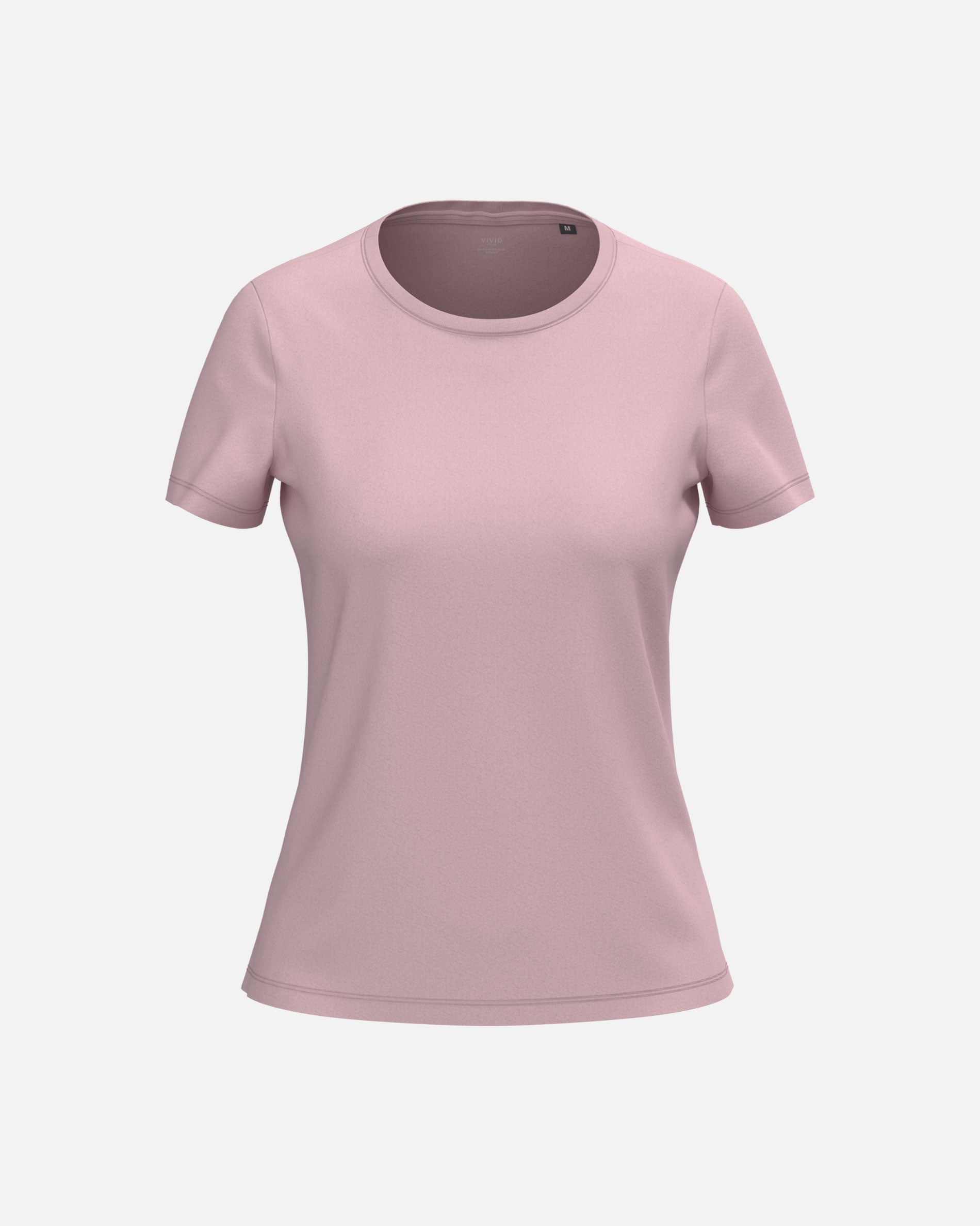 Leichtes Damen T-Shirt Baby Pink von VIVID
