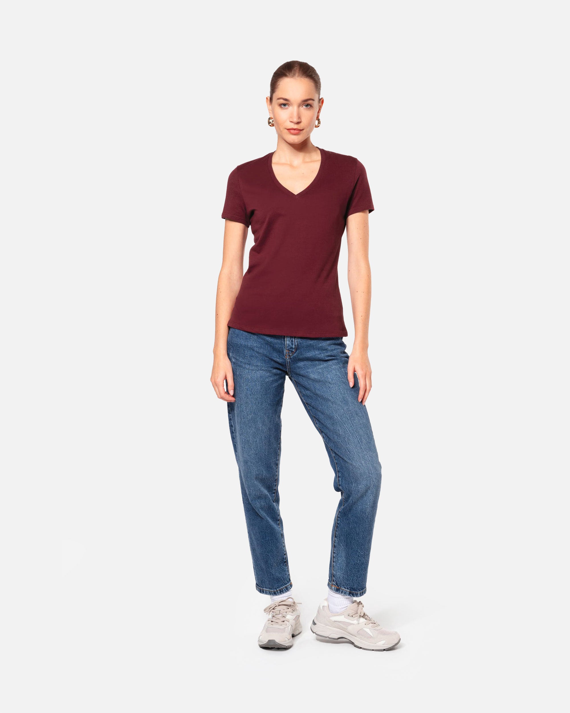 Leichtes Damen T-Shirt mit V-Ausschnitt von VIVID