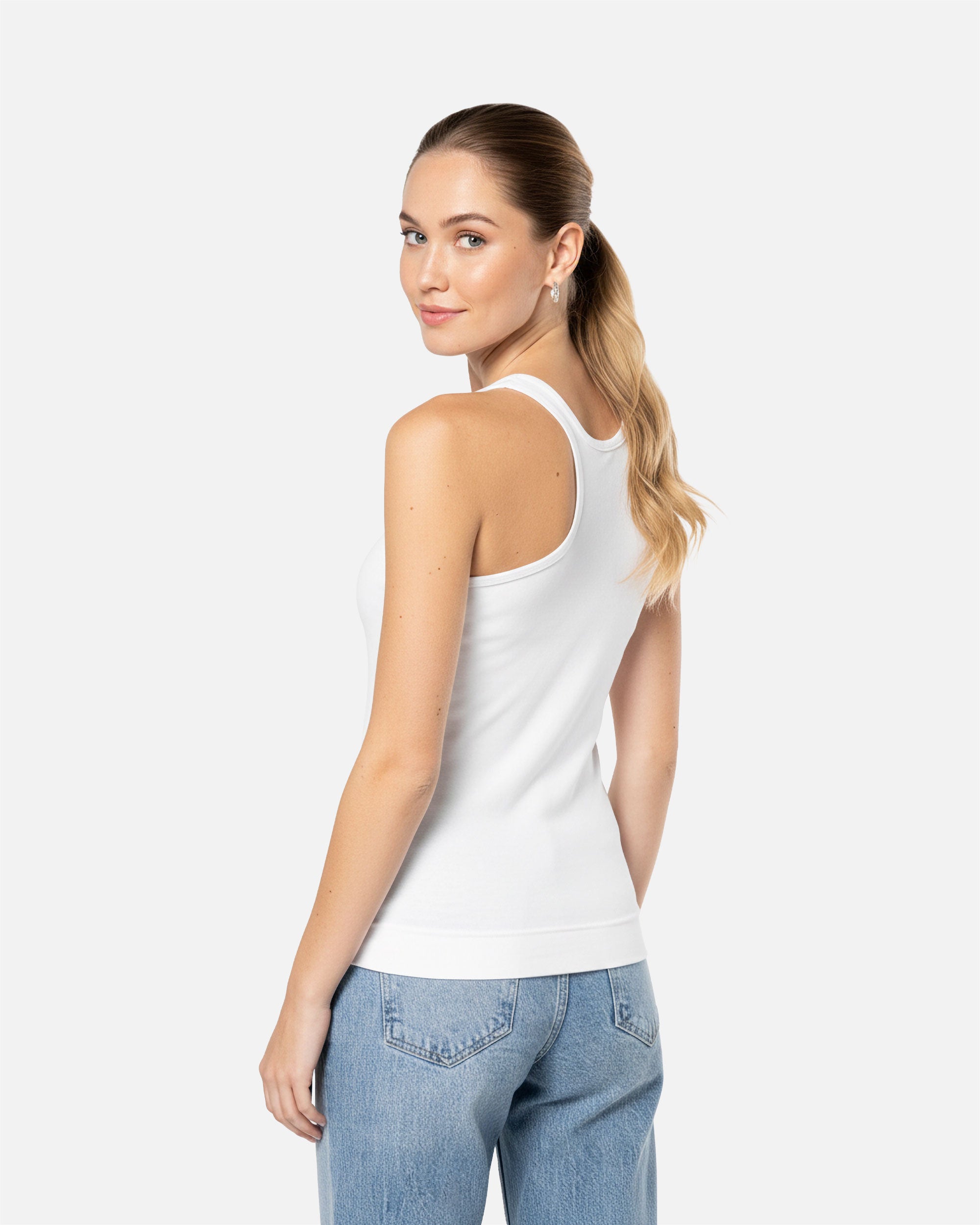 Klassisches Damen Top mit Ringerrücken von VIVID