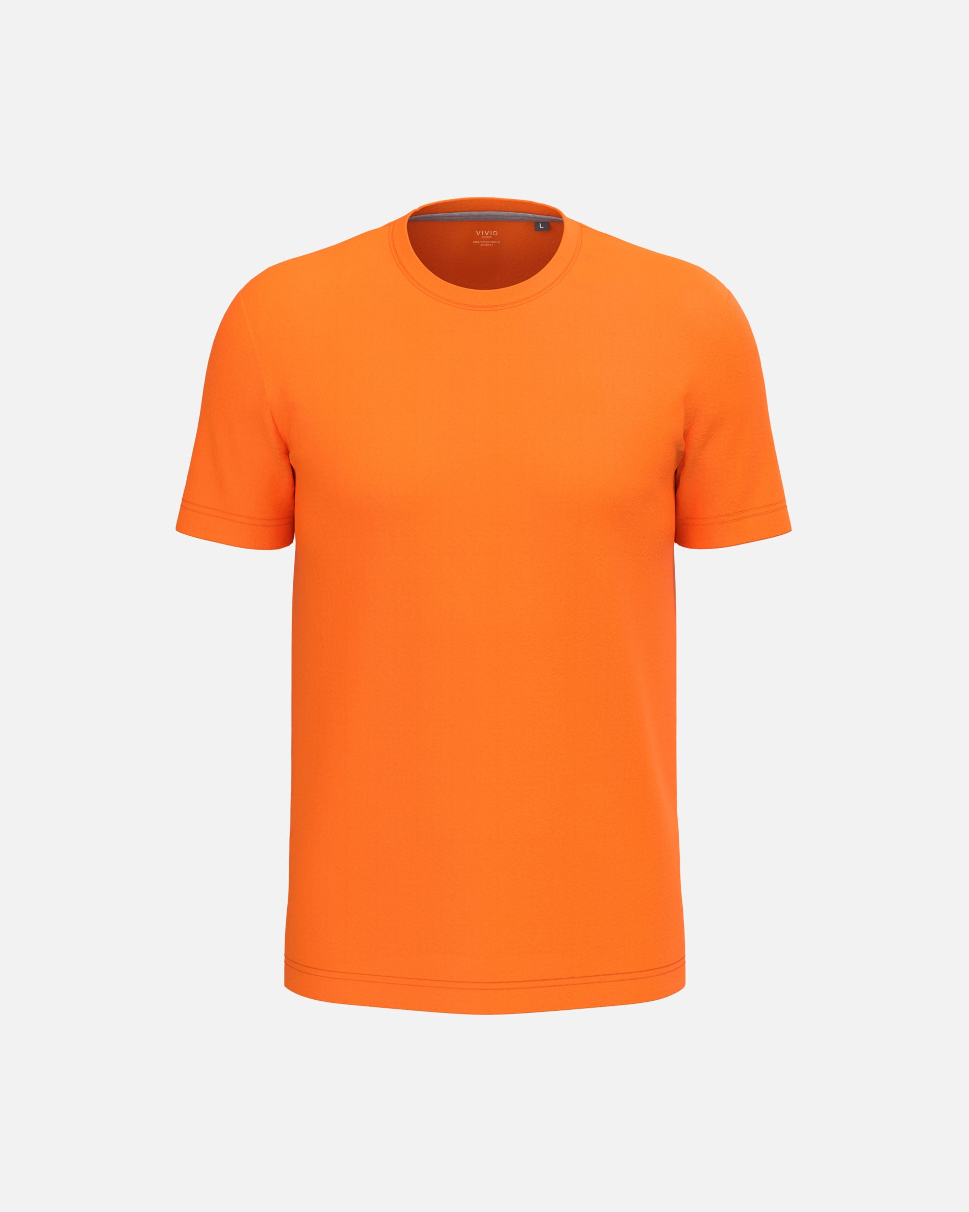 Klassisches Herren Basic T-Shirt Orange von VIVID