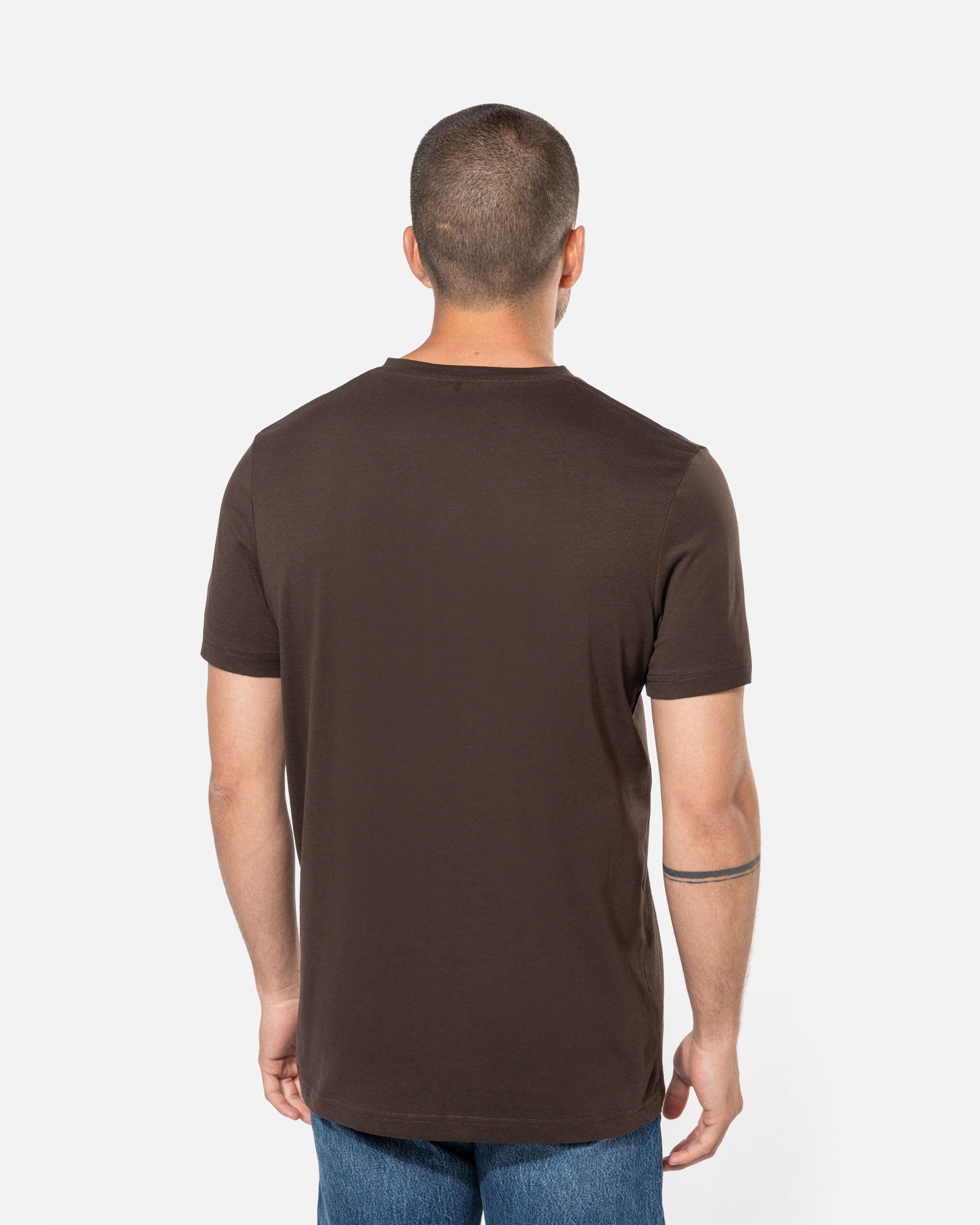 Klassisches Herren Basic T-Shirt mit V-Ausschnitt von VIVID