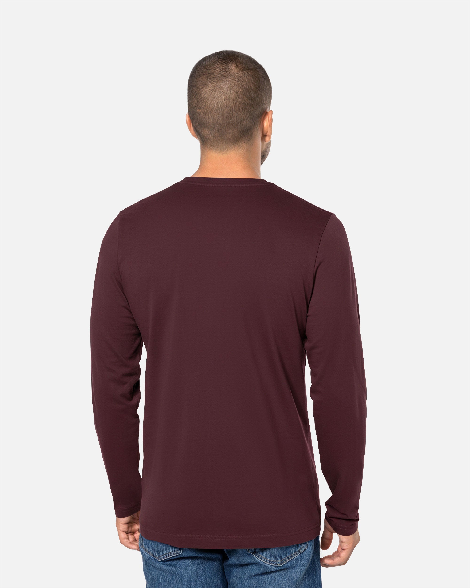 Klassisches Herren Langarmshirt mit V-Ausschnitt von VIVID