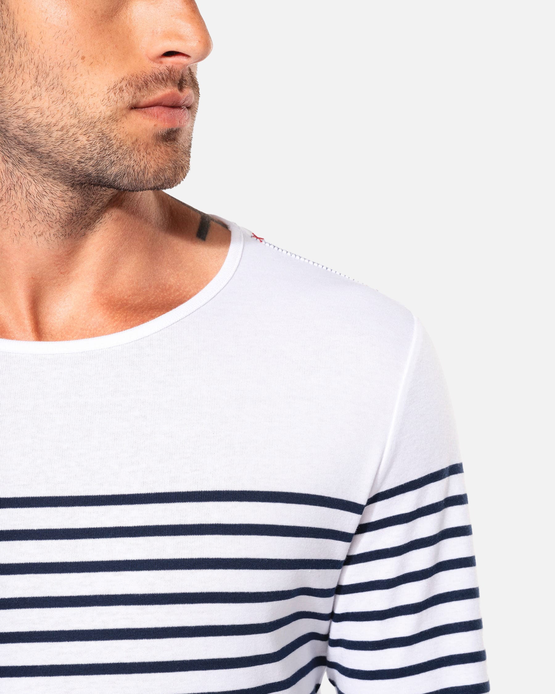 Herren Langarmshirt im Marine-Look