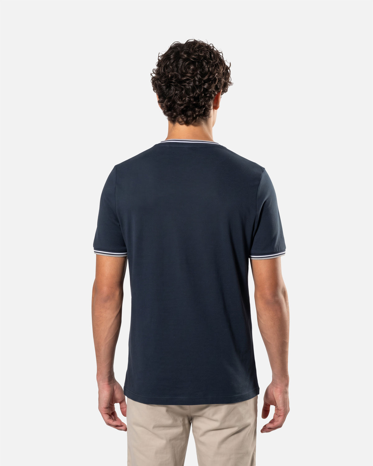 Herren Piqué T-Shirt mit V-Ausschnitt von VIVID