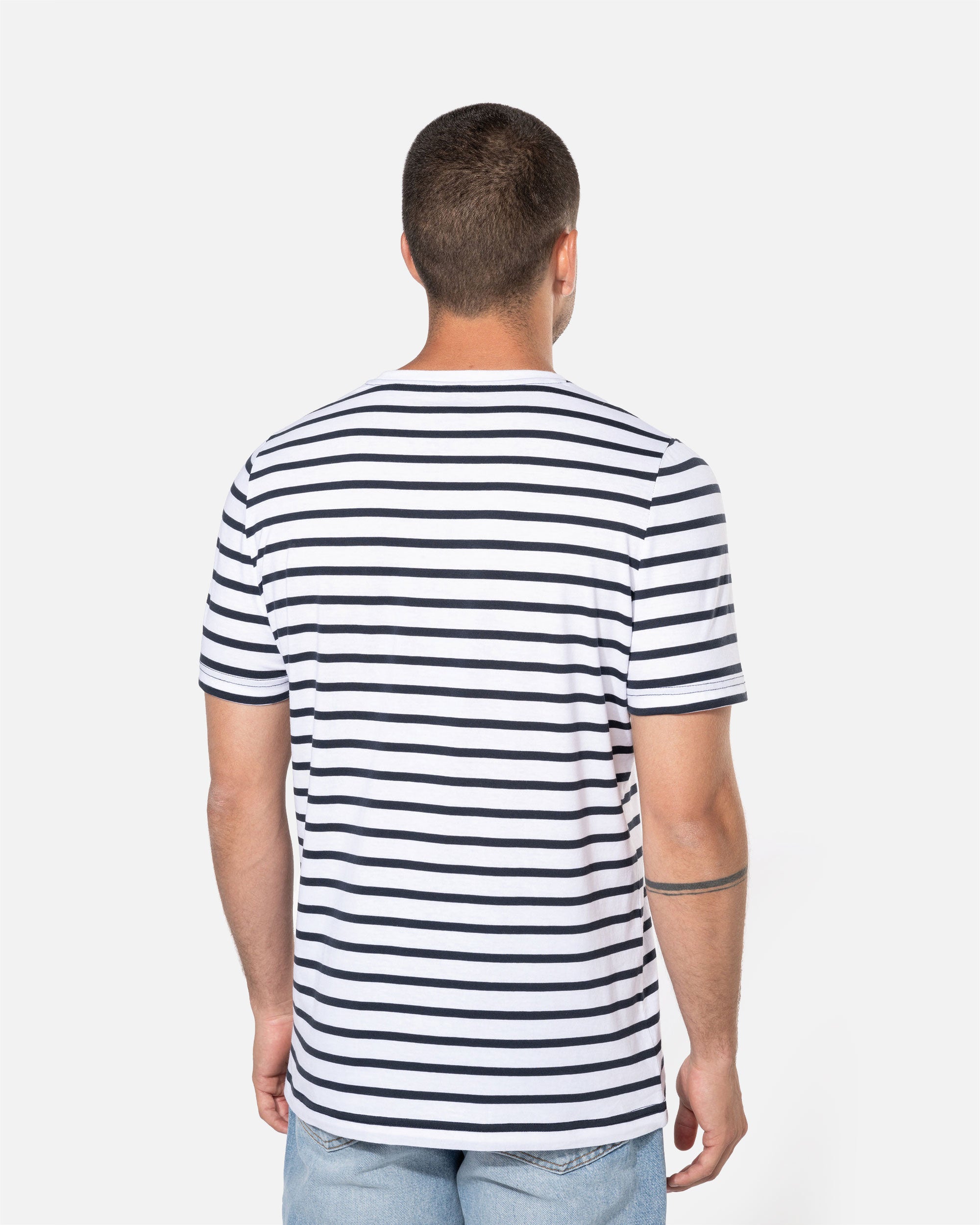 Herren T-Shirt im Marine-Look mit Tasche von VIVID