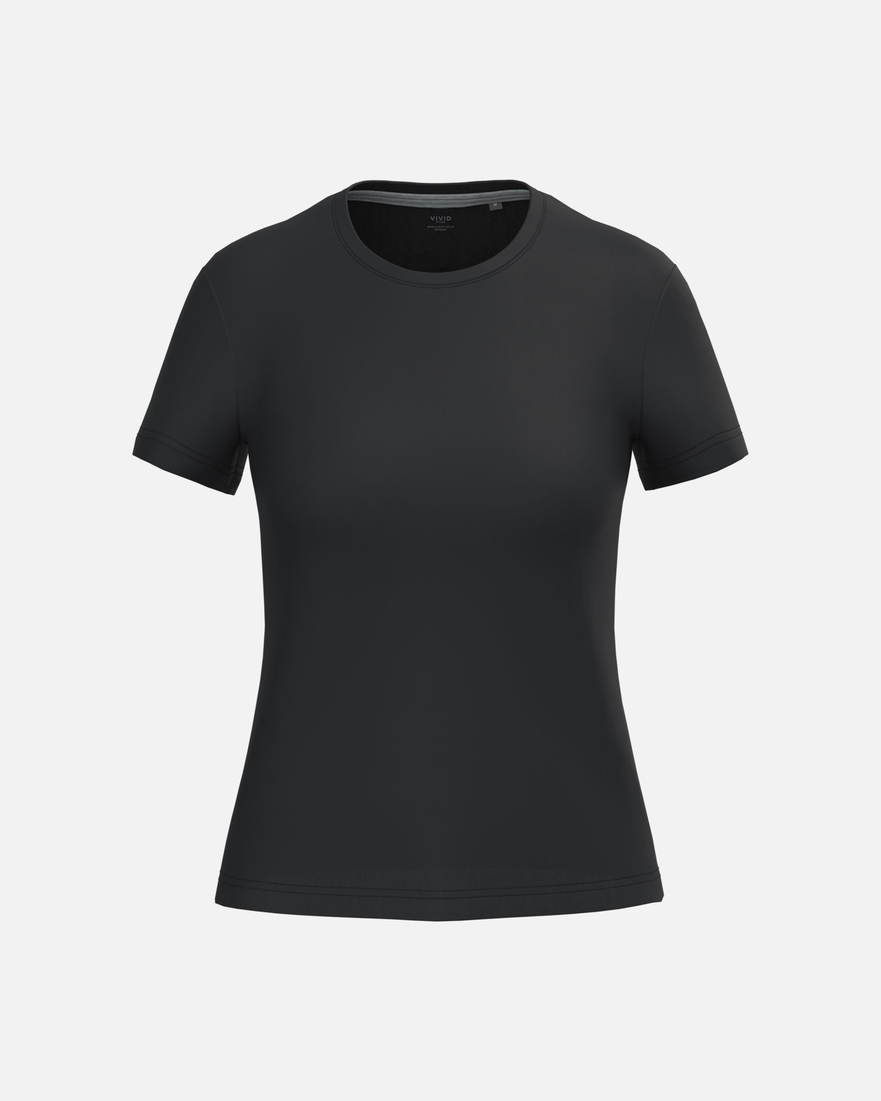 Klassisches Damen T-Shirt Black von VIVID
