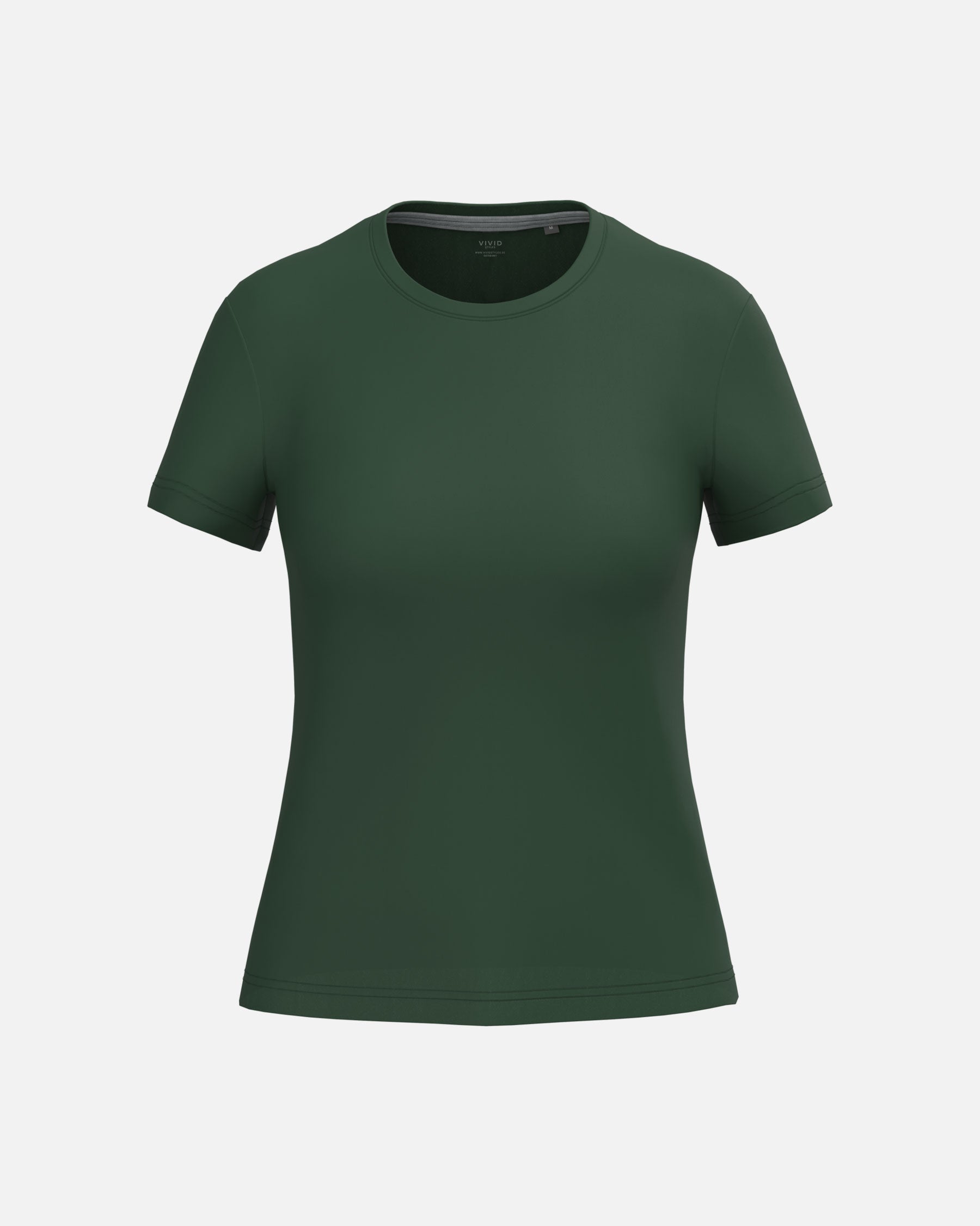 Klassisches Damen T-Shirt Forest Green von VIVID