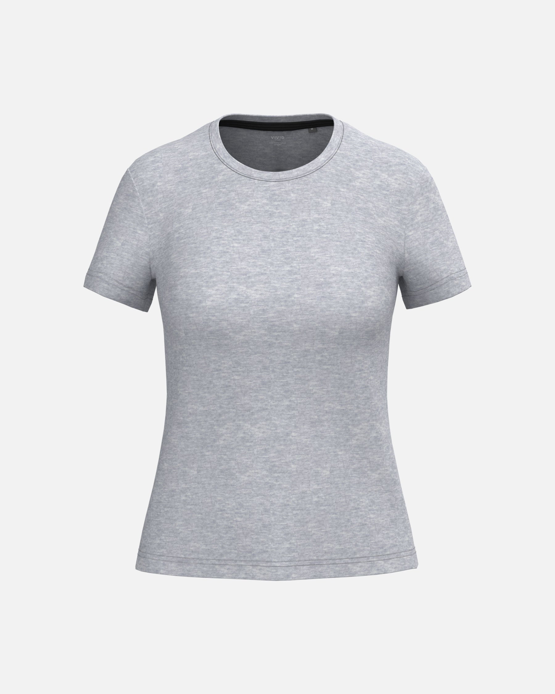Klassisches Damen T-Shirt Grey Heather von VIVID