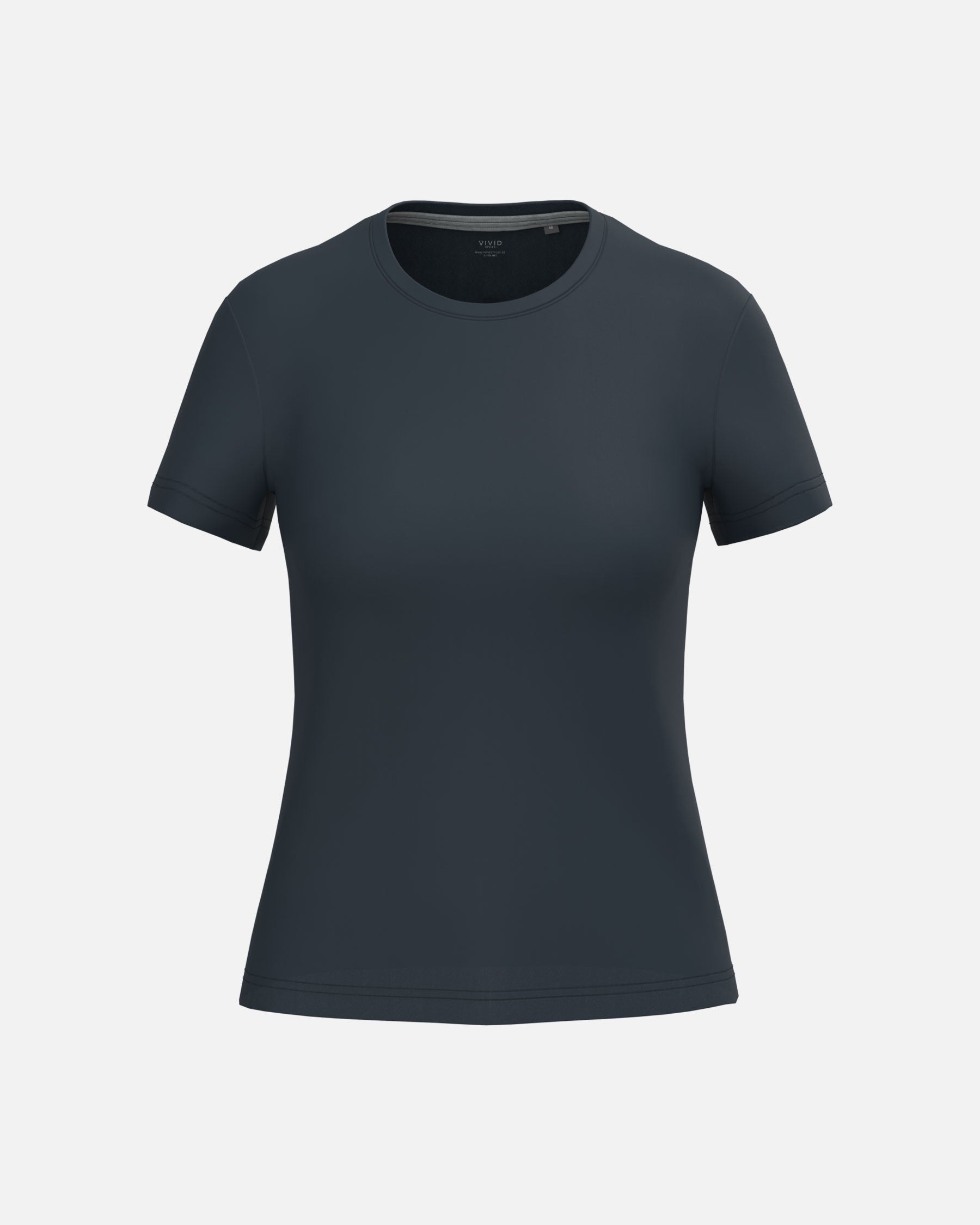 Klassisches Damen T-Shirt Navy Blue von VIVID