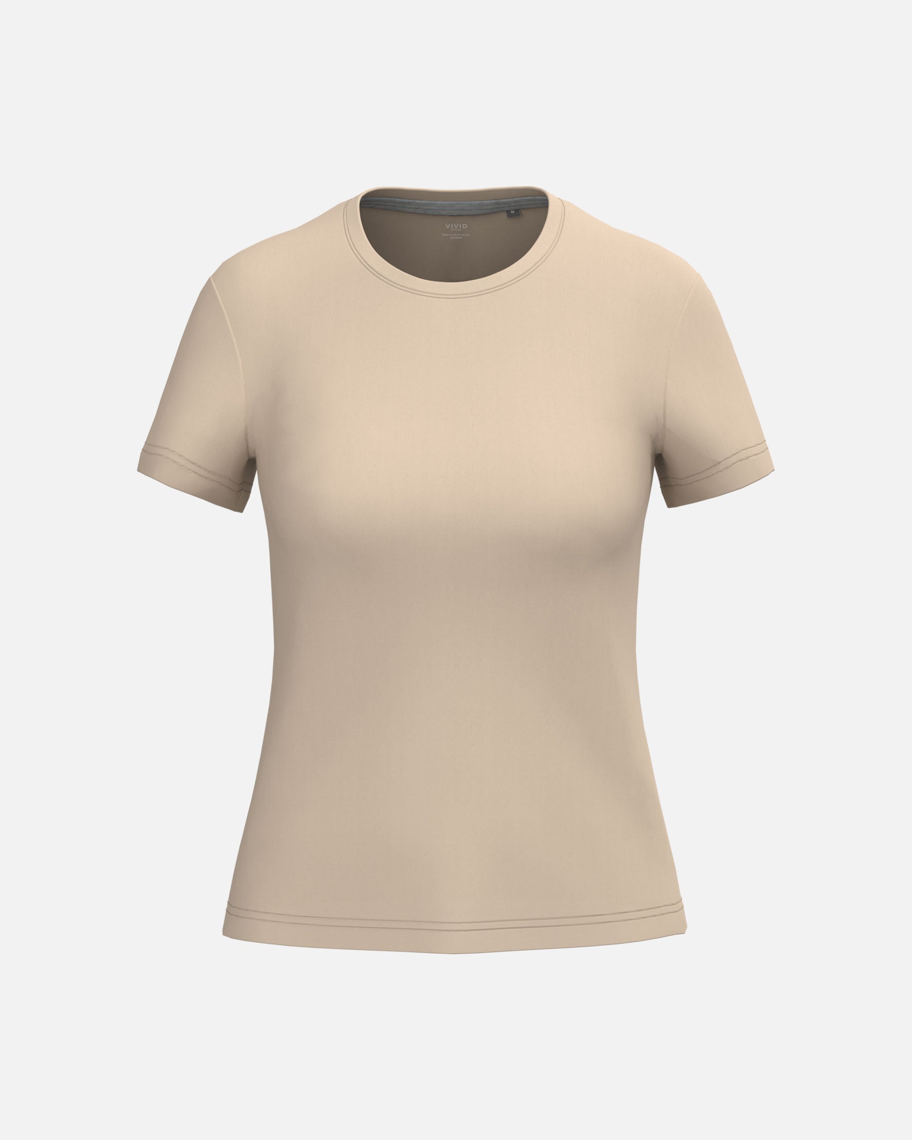 Klassisches Damen T-Shirt Desert Sand von VIVID