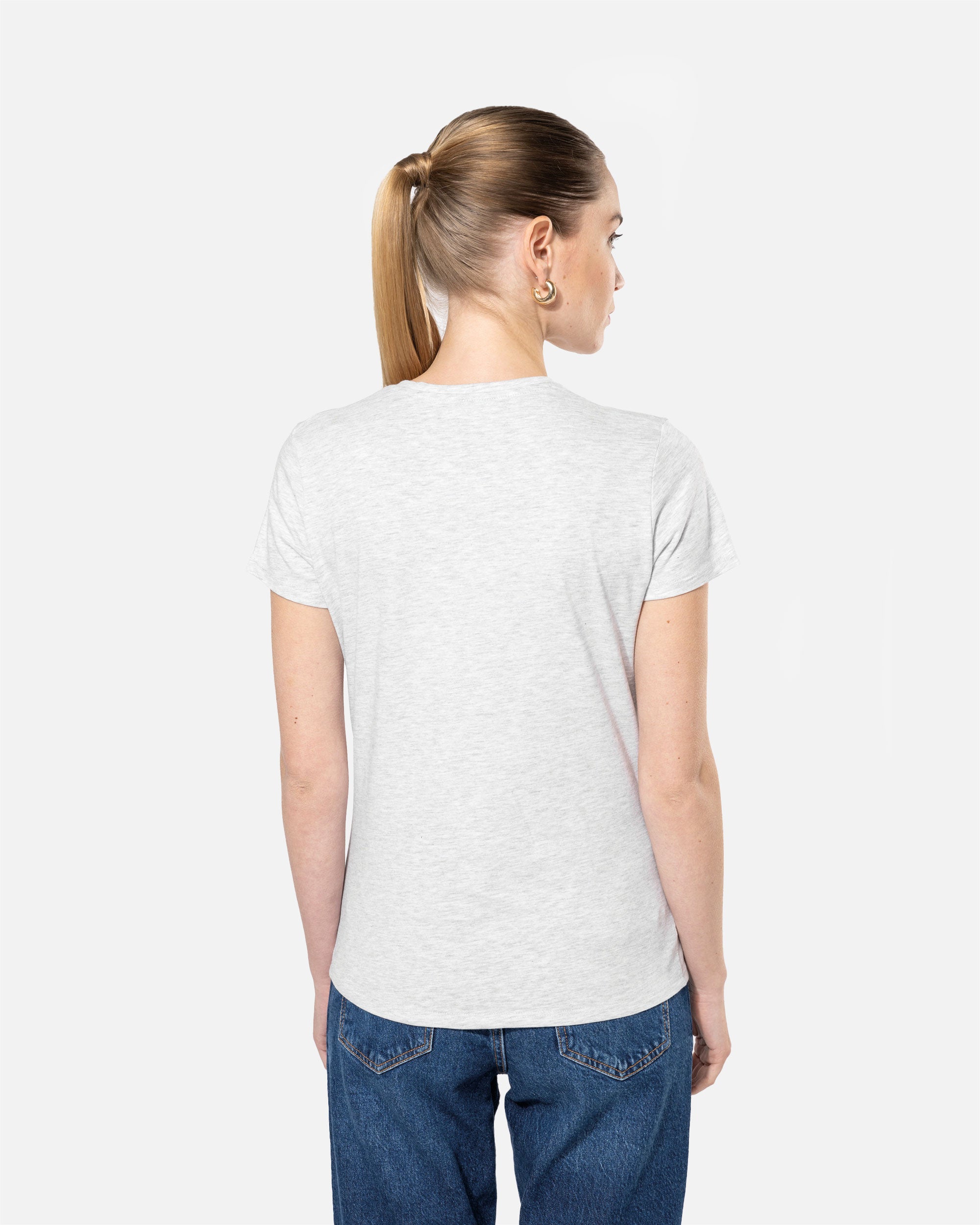 Klassisches Damen T-Shirt mit V-Ausschnitt von VIVID