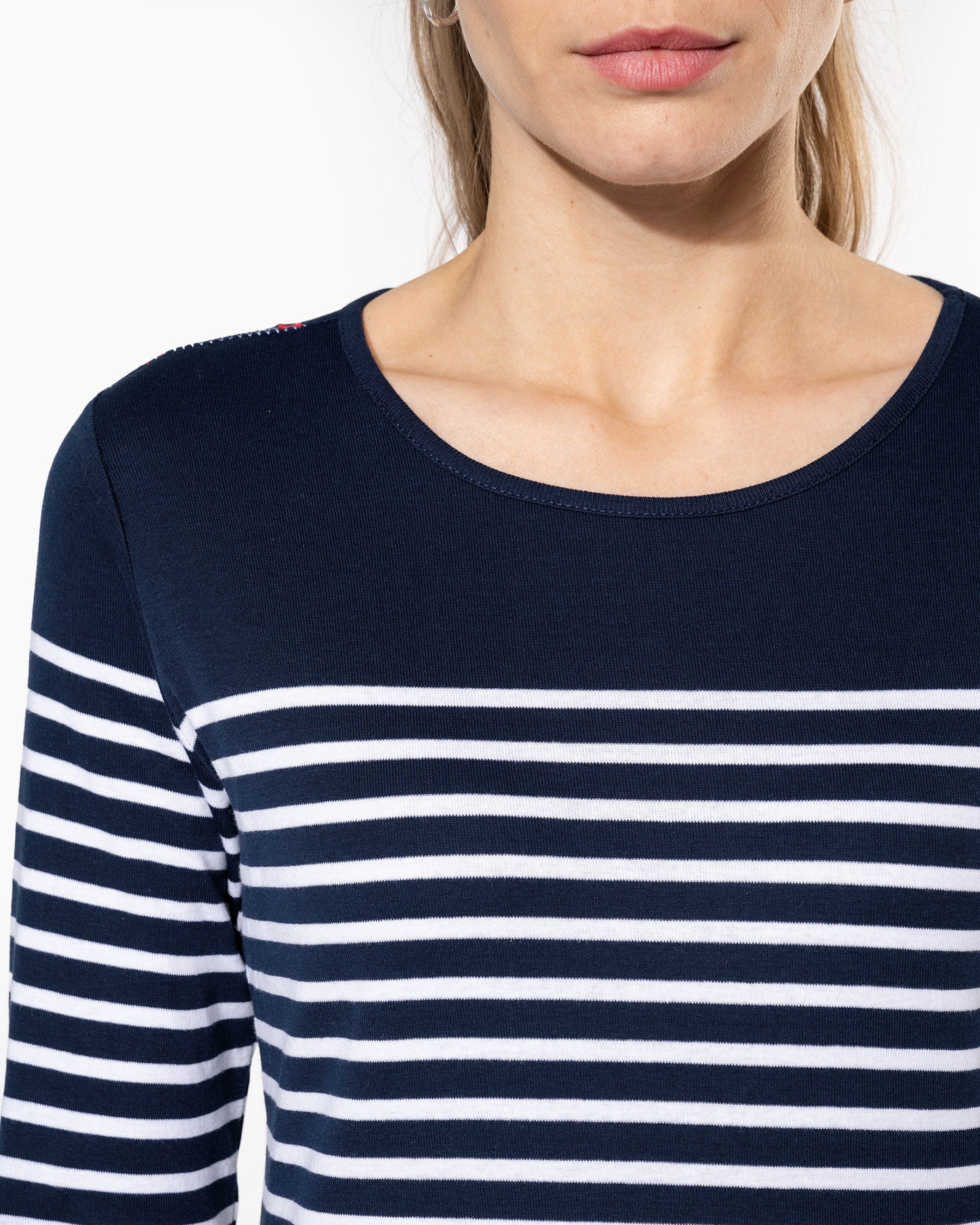 Damen Langarmshirt im Marine-Look von VIVID