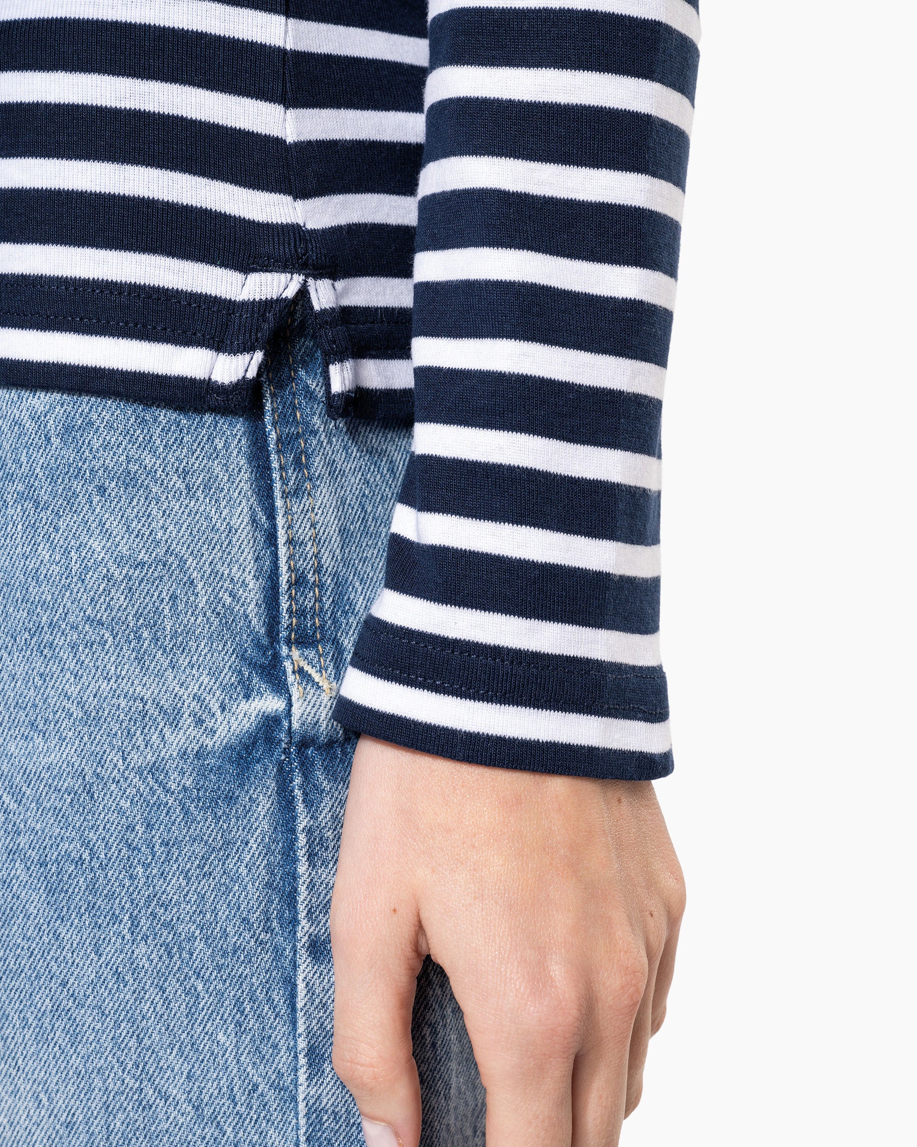 Damen Langarmshirt im Marine-Look von VIVID