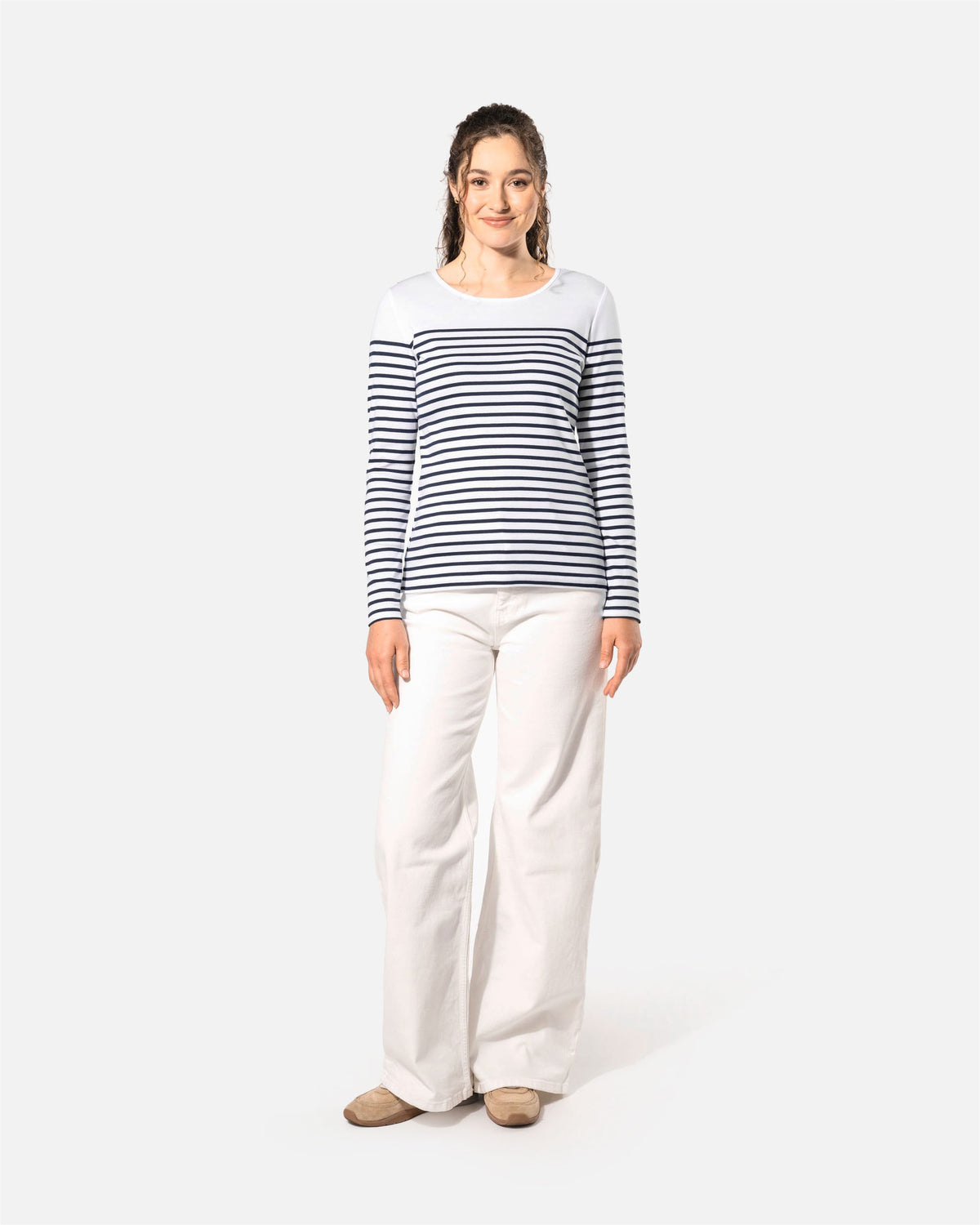 Damen Langarmshirt im Marine-Look von VIVID