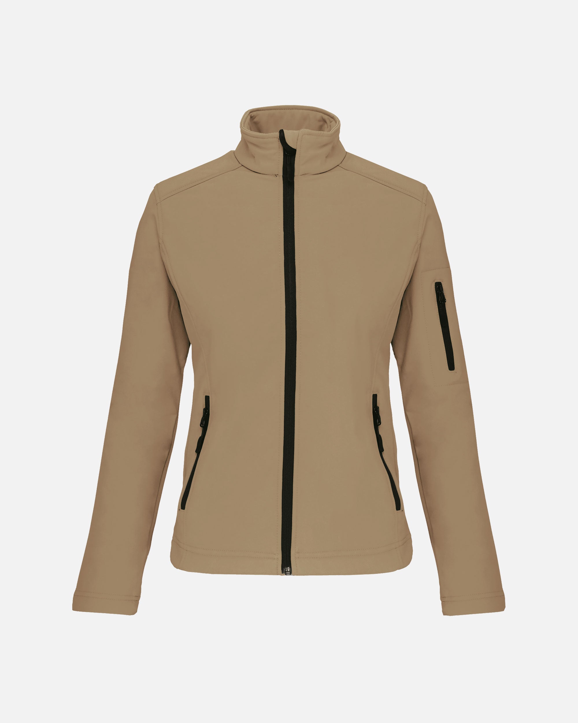 Damen Softshell Jacke Camel von VIVID