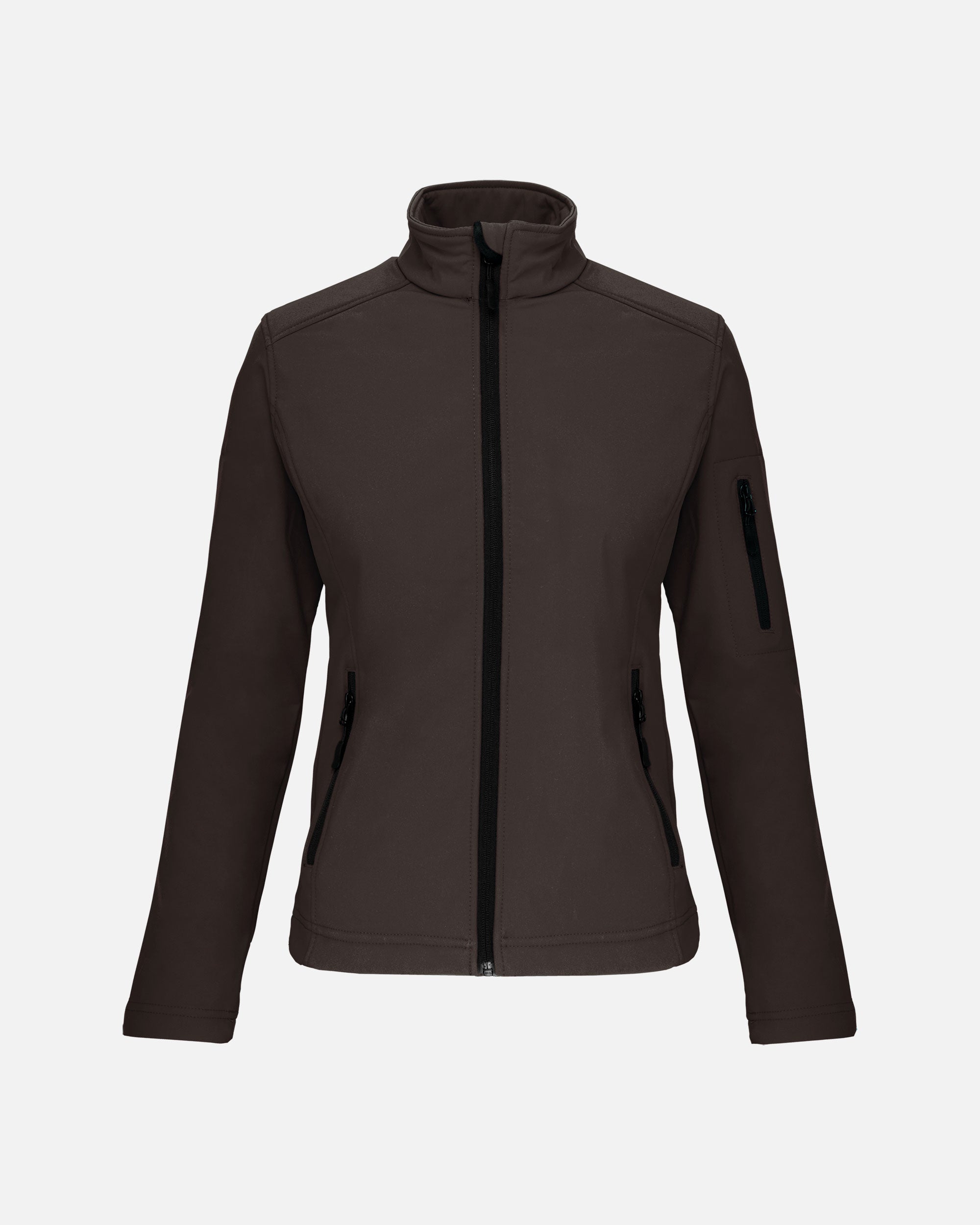 Damen Softshell Jacke Chocolate Brown von VIVID
