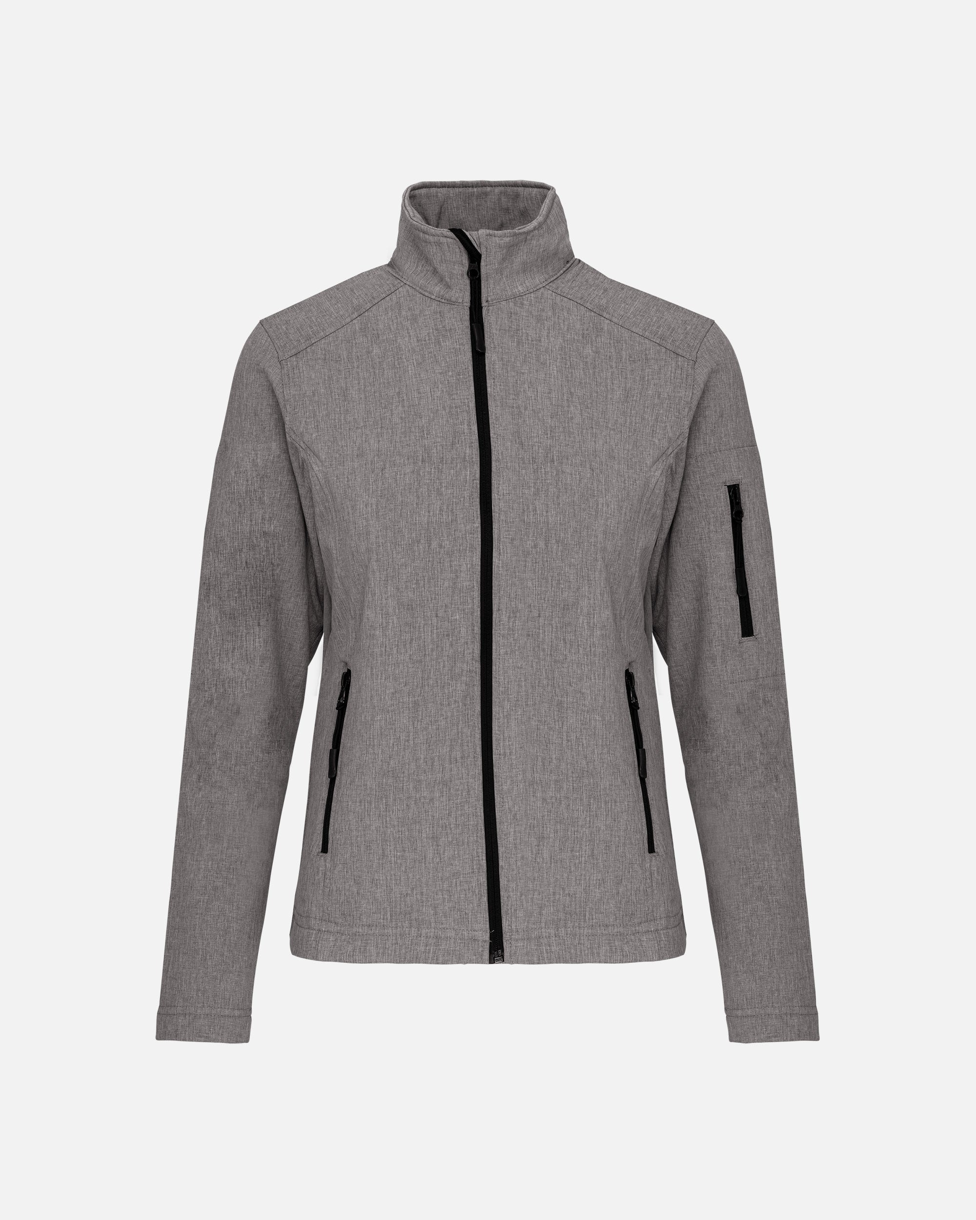 Damen Softshell Jacke Grey Melange von VIVID