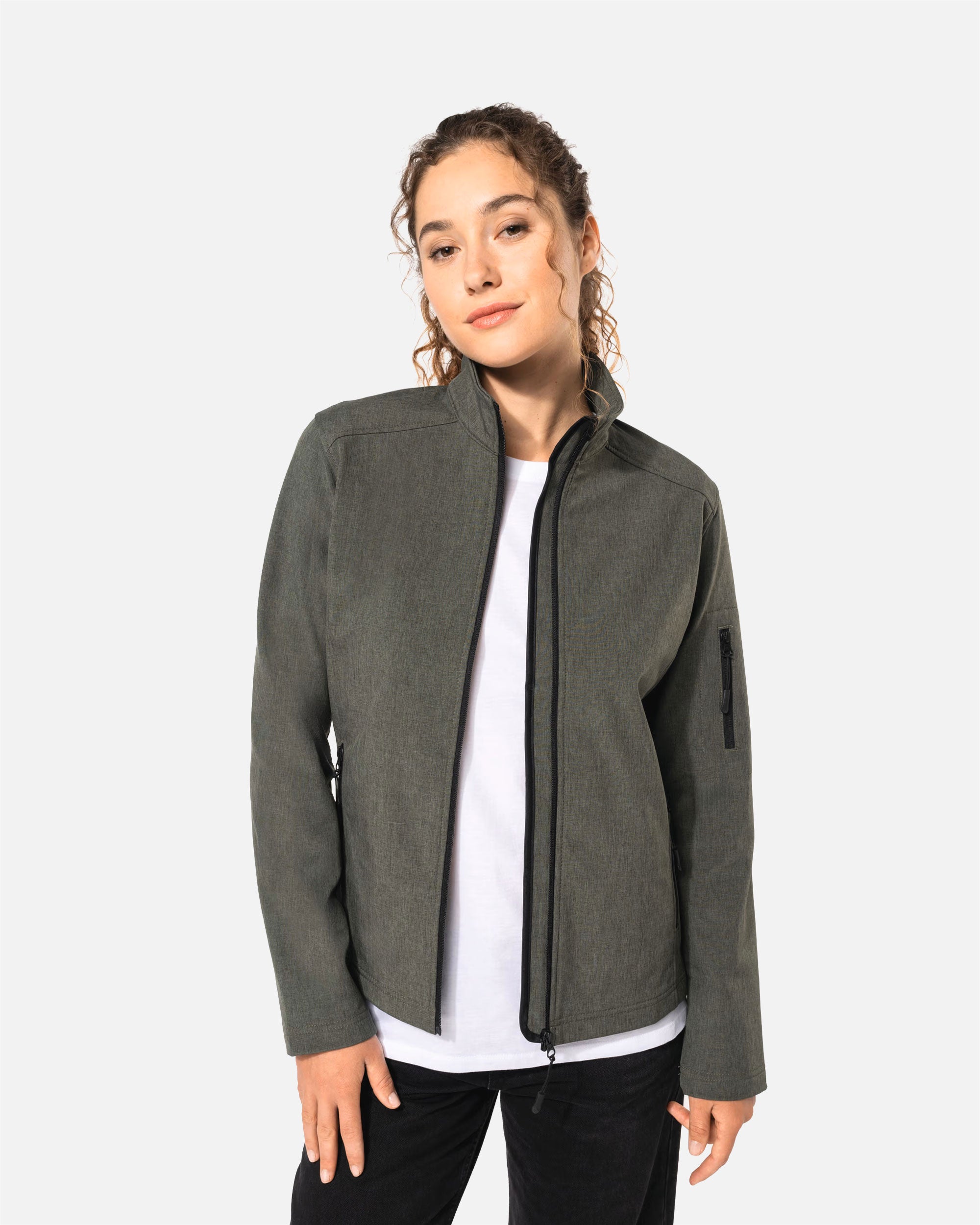 Damen Softshell Jacke Green Marble von VIVID