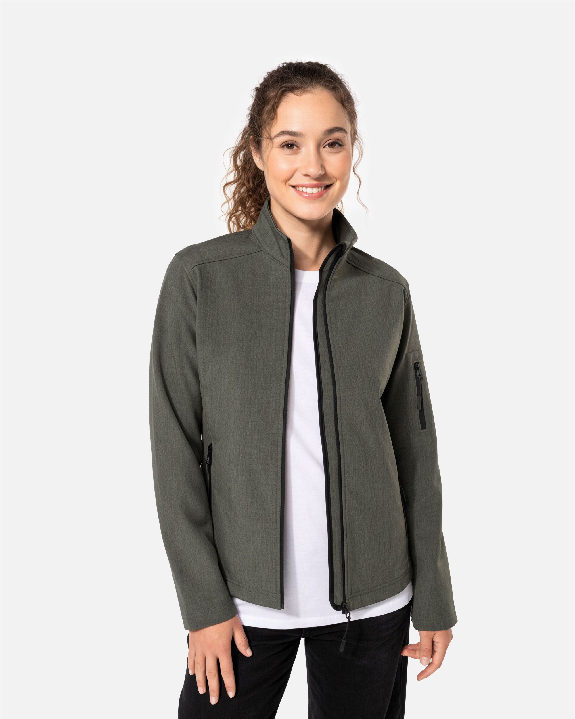 Damen Softshell Jacke Green Marble von VIVID