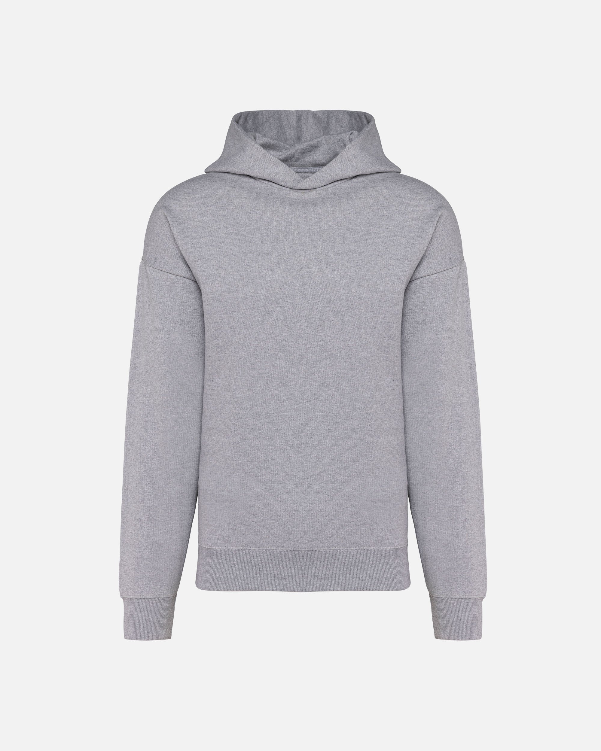 Übergroßes Molton Unisex Kapuzensweatshirt Grey Heather von VIVID