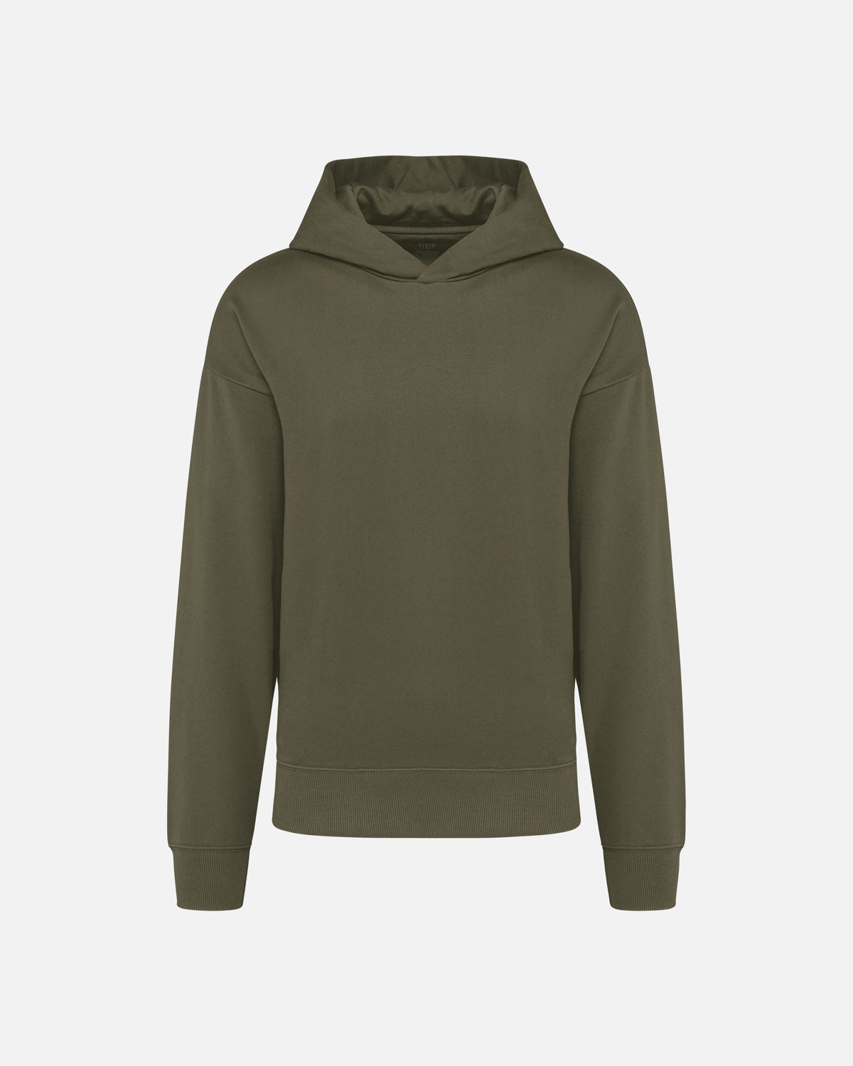 Übergroßes Molton Unisex Kapuzensweatshirt Khaki von VIVID