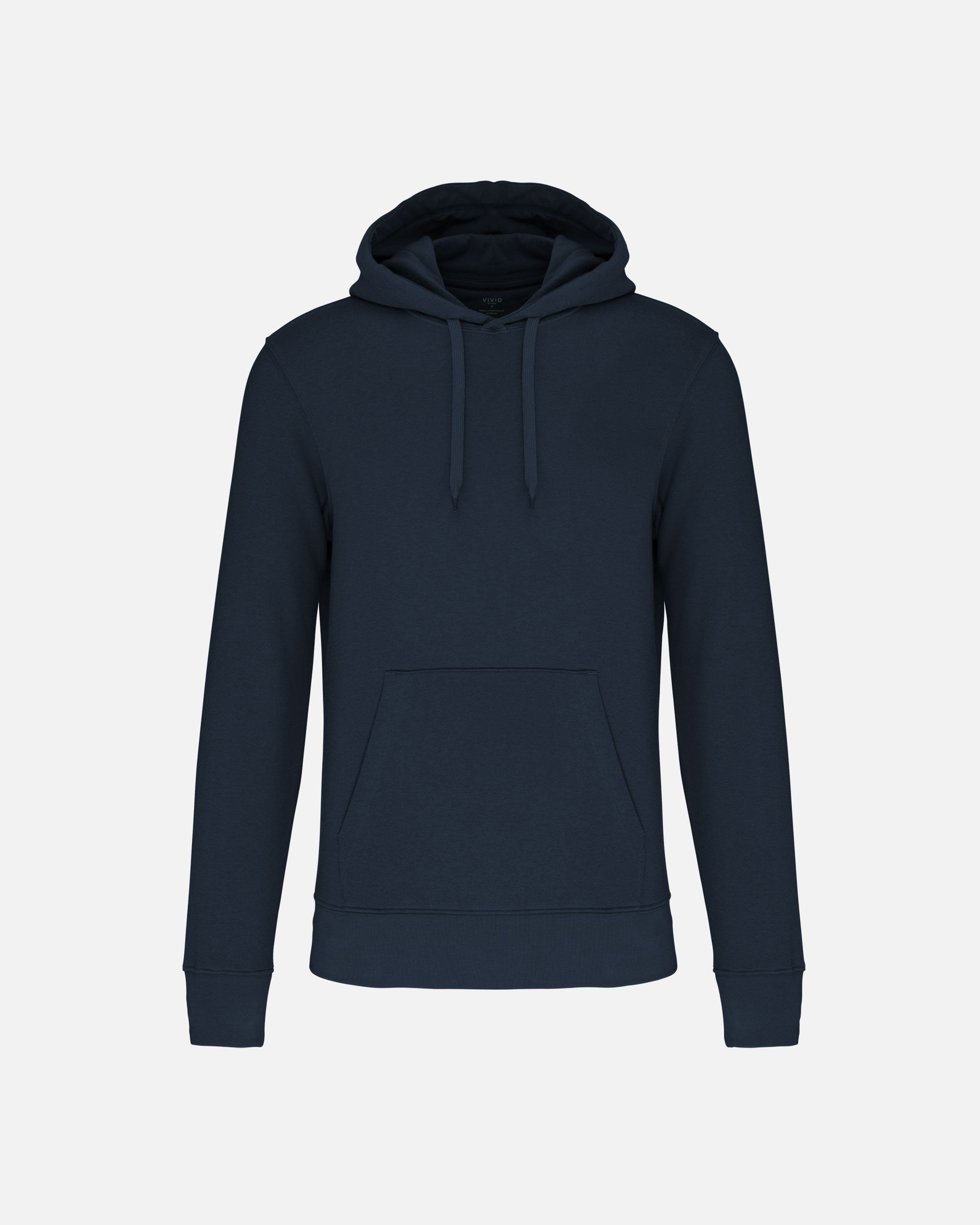 Klassisches Herren Kapuzensweatshirt Navy Blue von VIVID