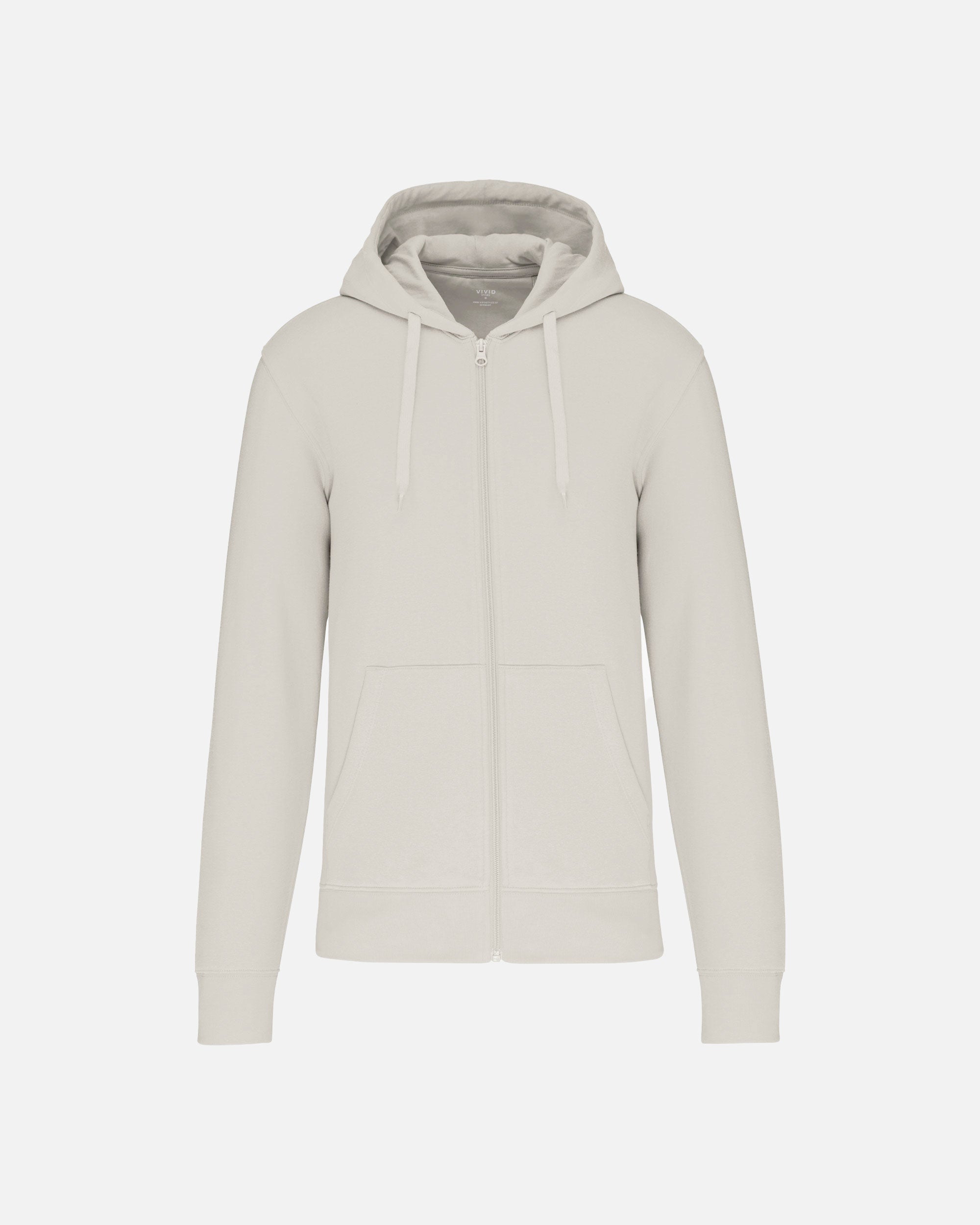 Klassisches Herren Zip Kapuzensweatshirt Clay von VIVID
