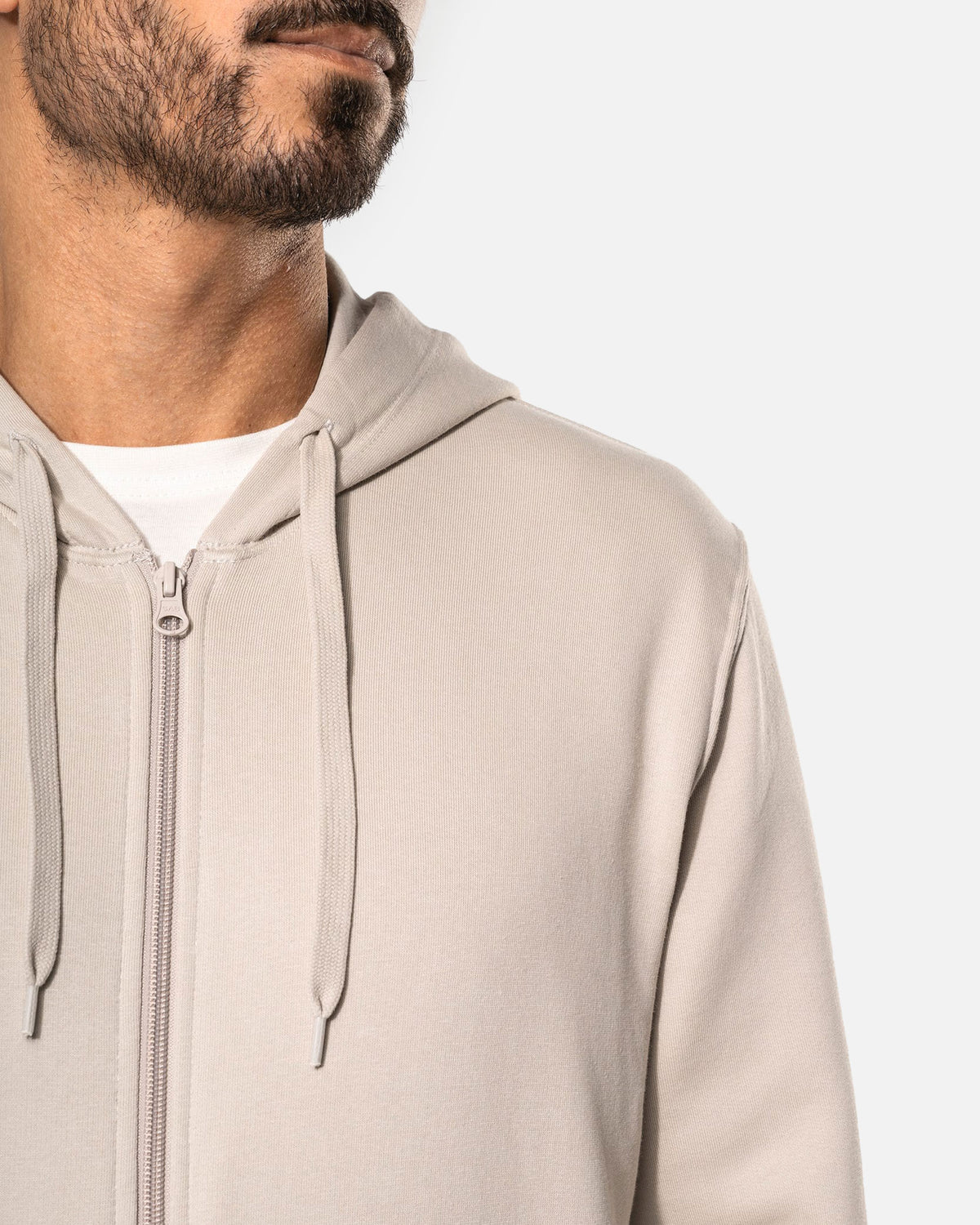 Klassisches Herren Zip Kapuzensweatshirt von VIVID