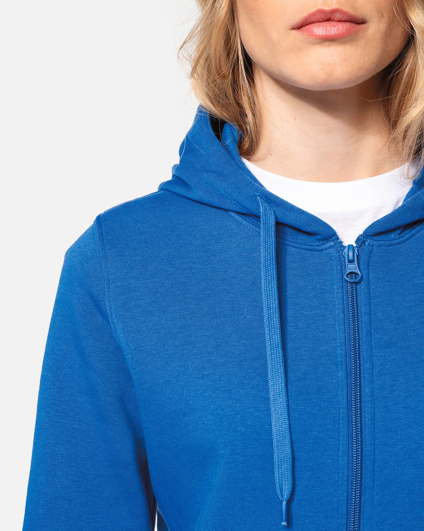 Klassisches Damen Zip Kapuzensweatshirt von VIVID