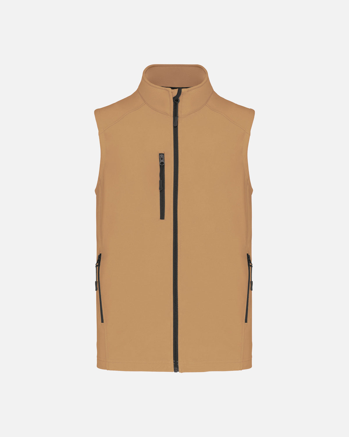 Herren Softshell Weste Camel von VIVID