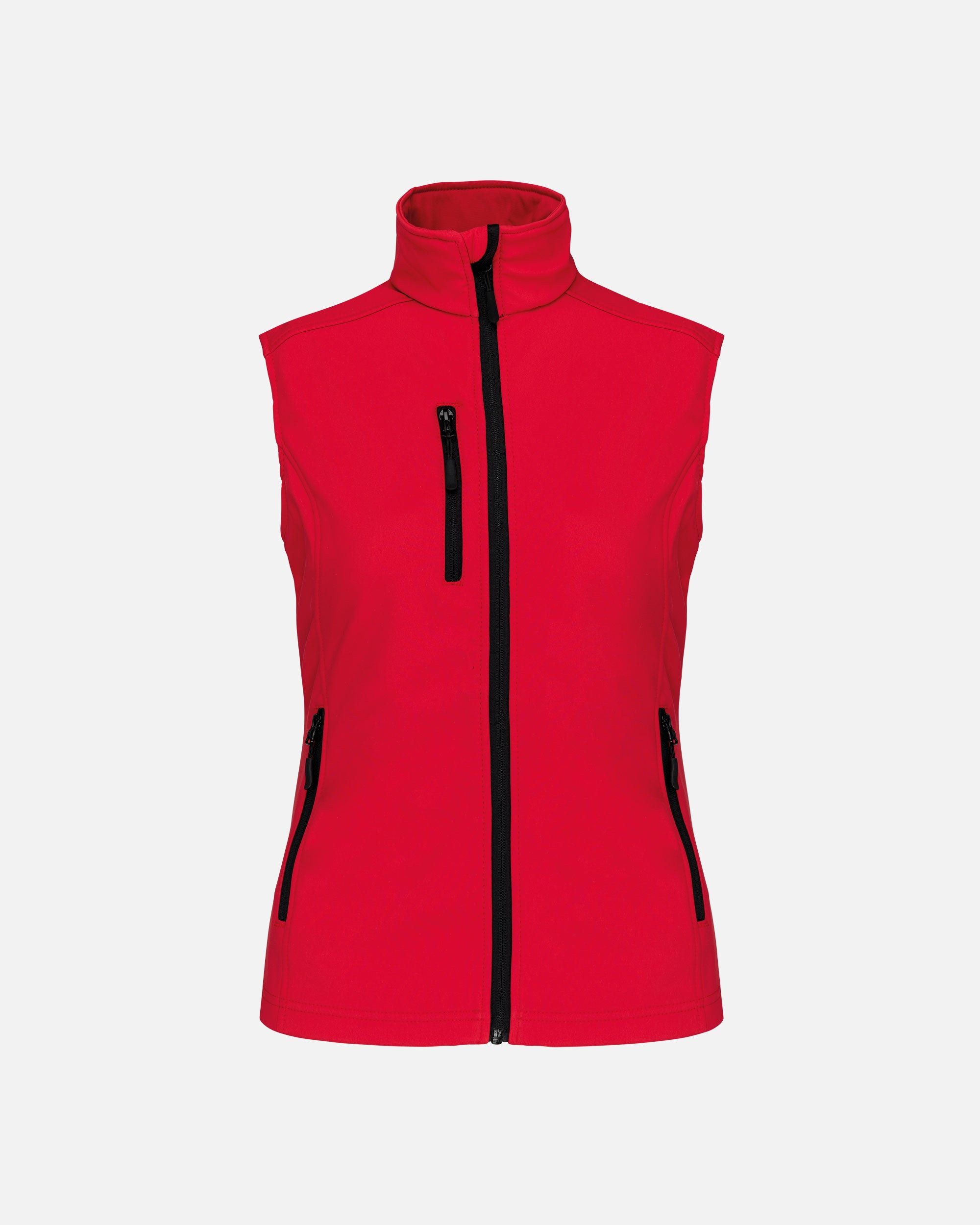 Damen Softshell Weste Fire Red von VIVID