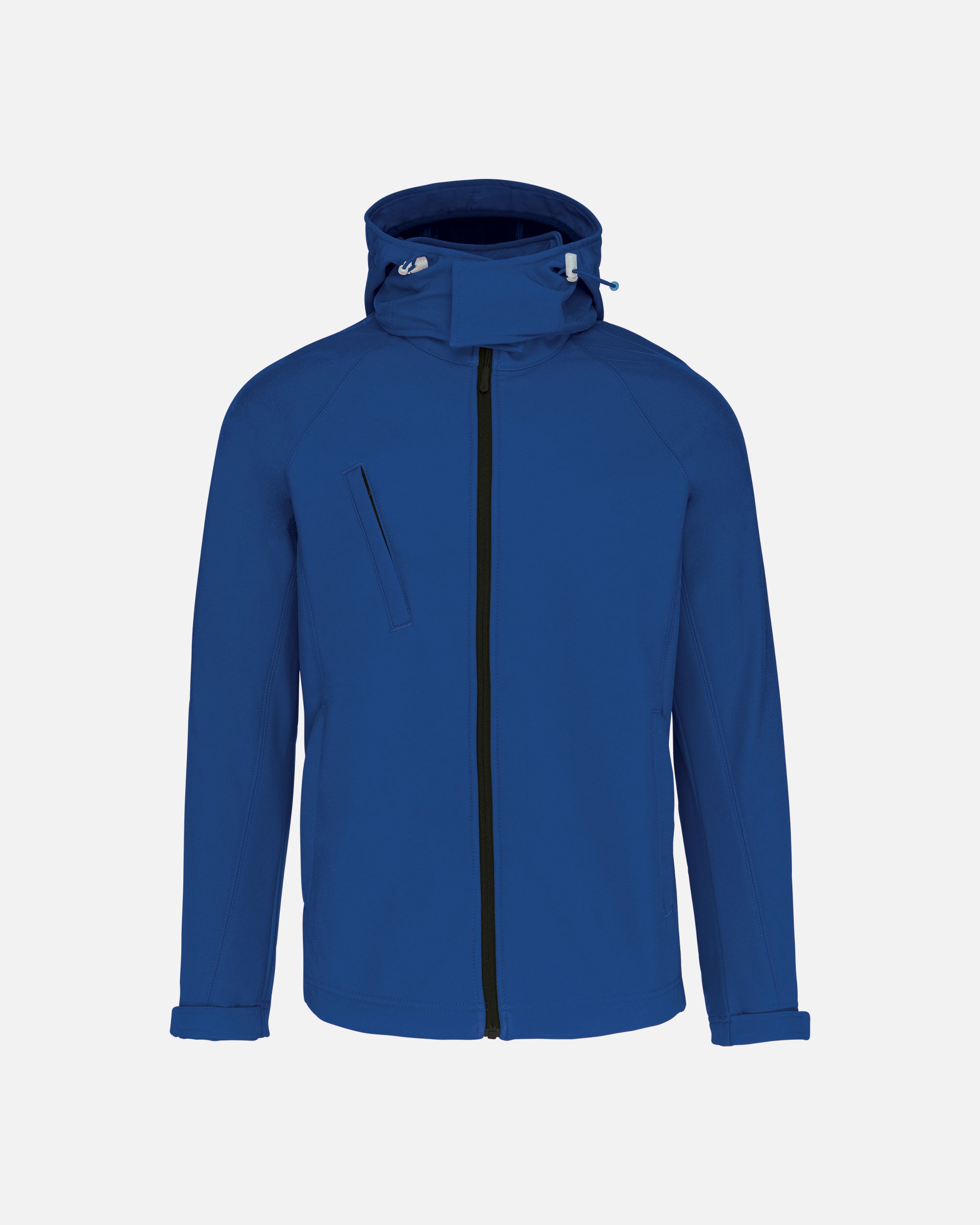 Herren Softshell Jacke mit abnehmbarer Kapuze Royal Blue von VIVID