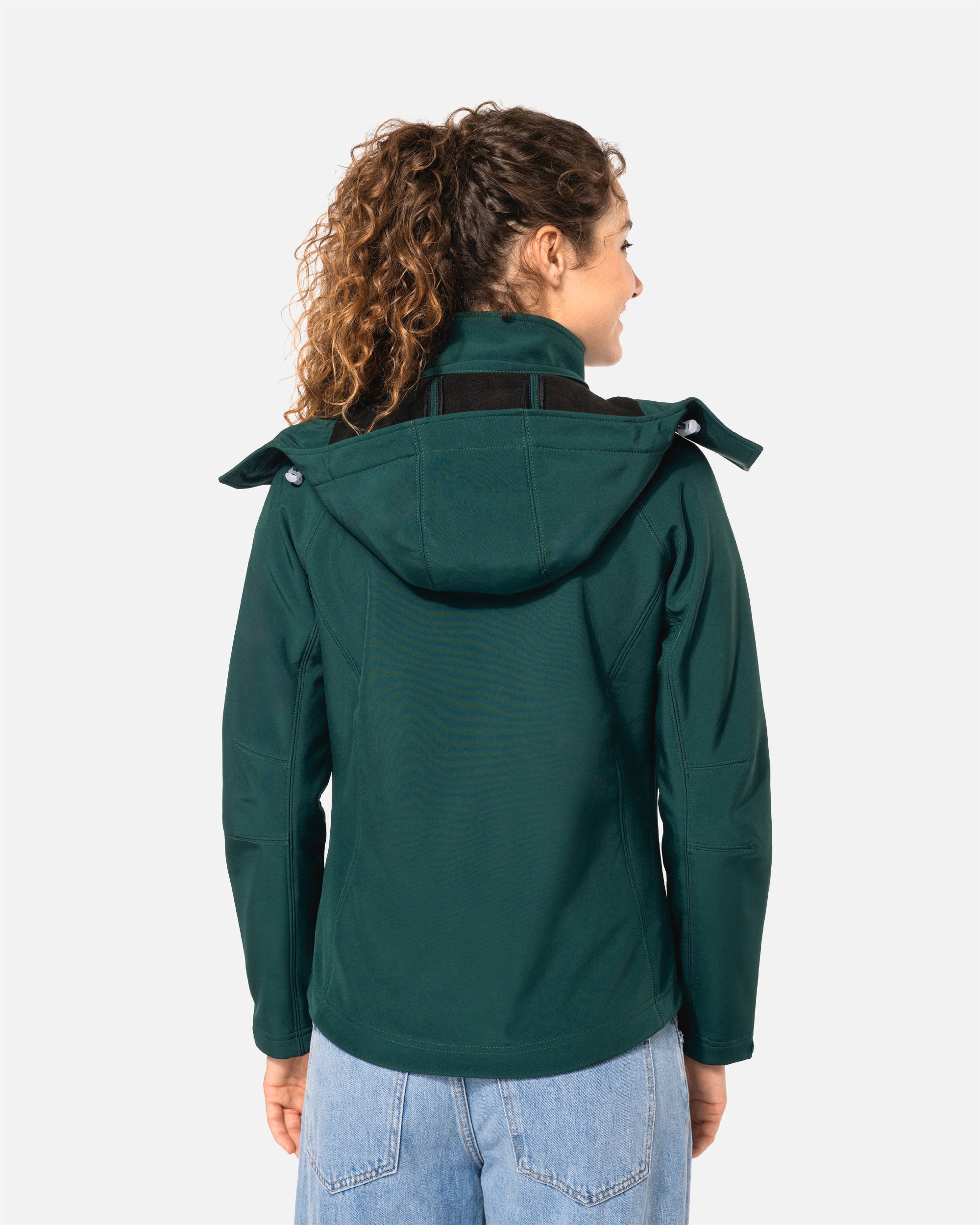 Damen Softshell Jacke mit abnehmbarer Kapuze von VIVID