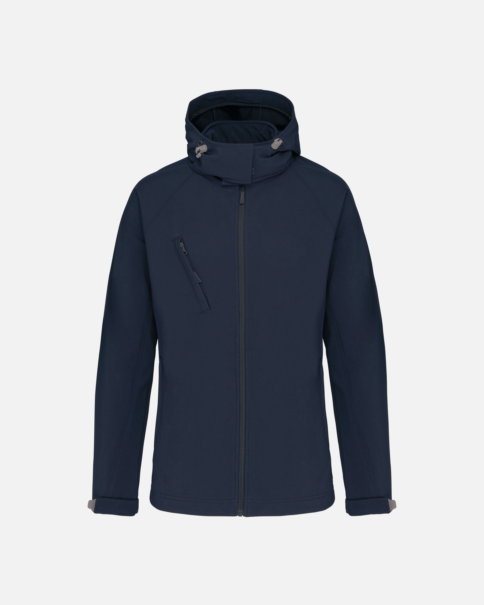 Damen Softshell Jacke mit abnehmbarer Kapuze Navy Blue von VIVID