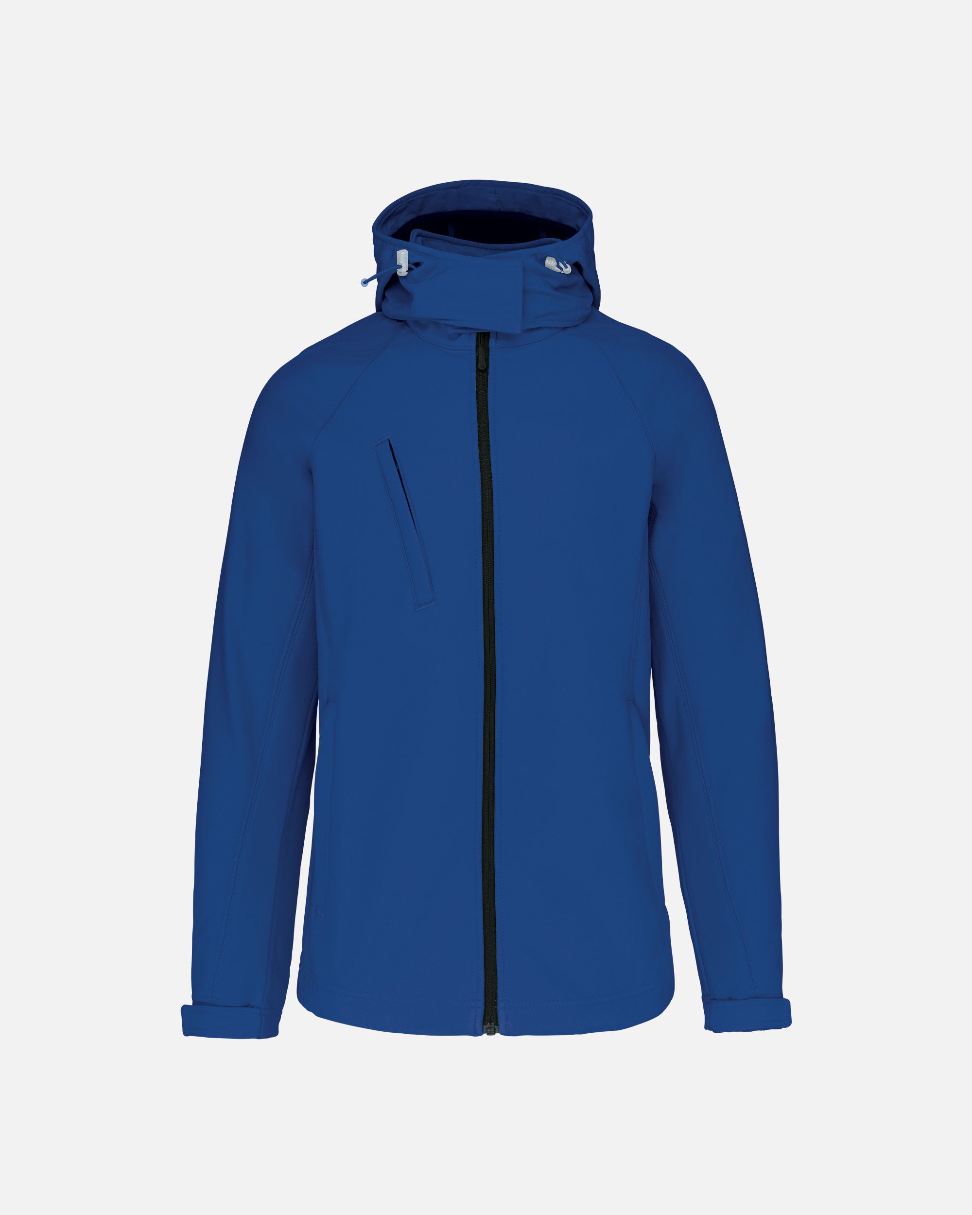 Damen Softshell Jacke mit abnehmbarer Kapuze Royal Blue von VIVID