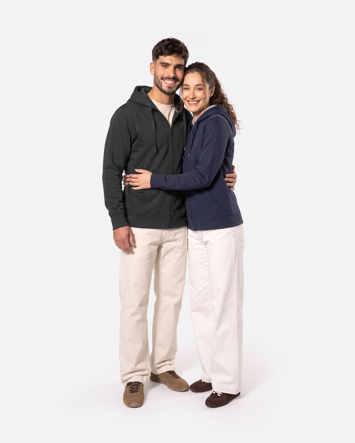 Schweres Unisex Zip Kapuzensweatshirt von VIVID