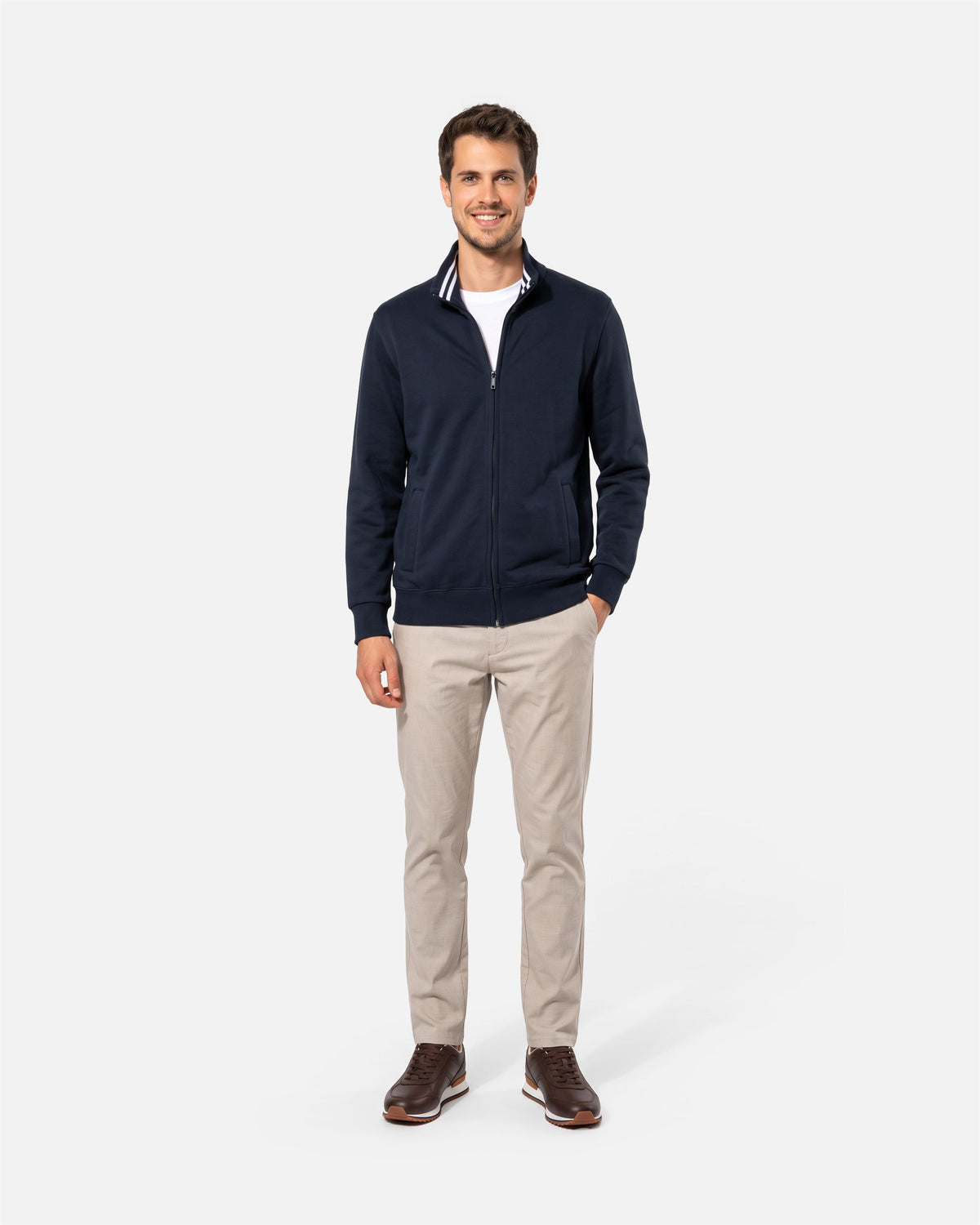 Schweres Herren Fleece 1/4 Zip Sweatshirt von VIVID