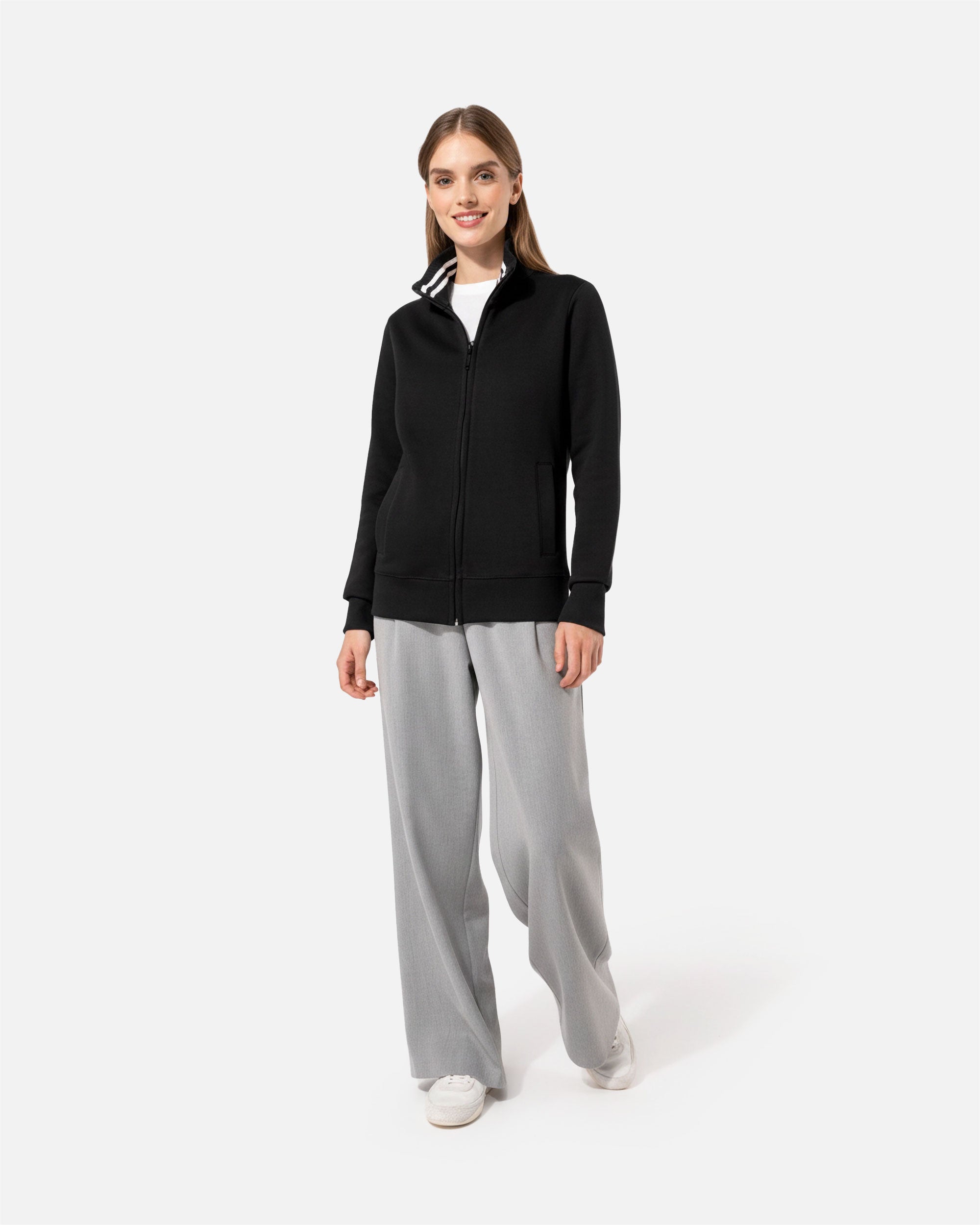 Schweres Damen Fleece 1/4 Zip Sweatshirt von VIVID