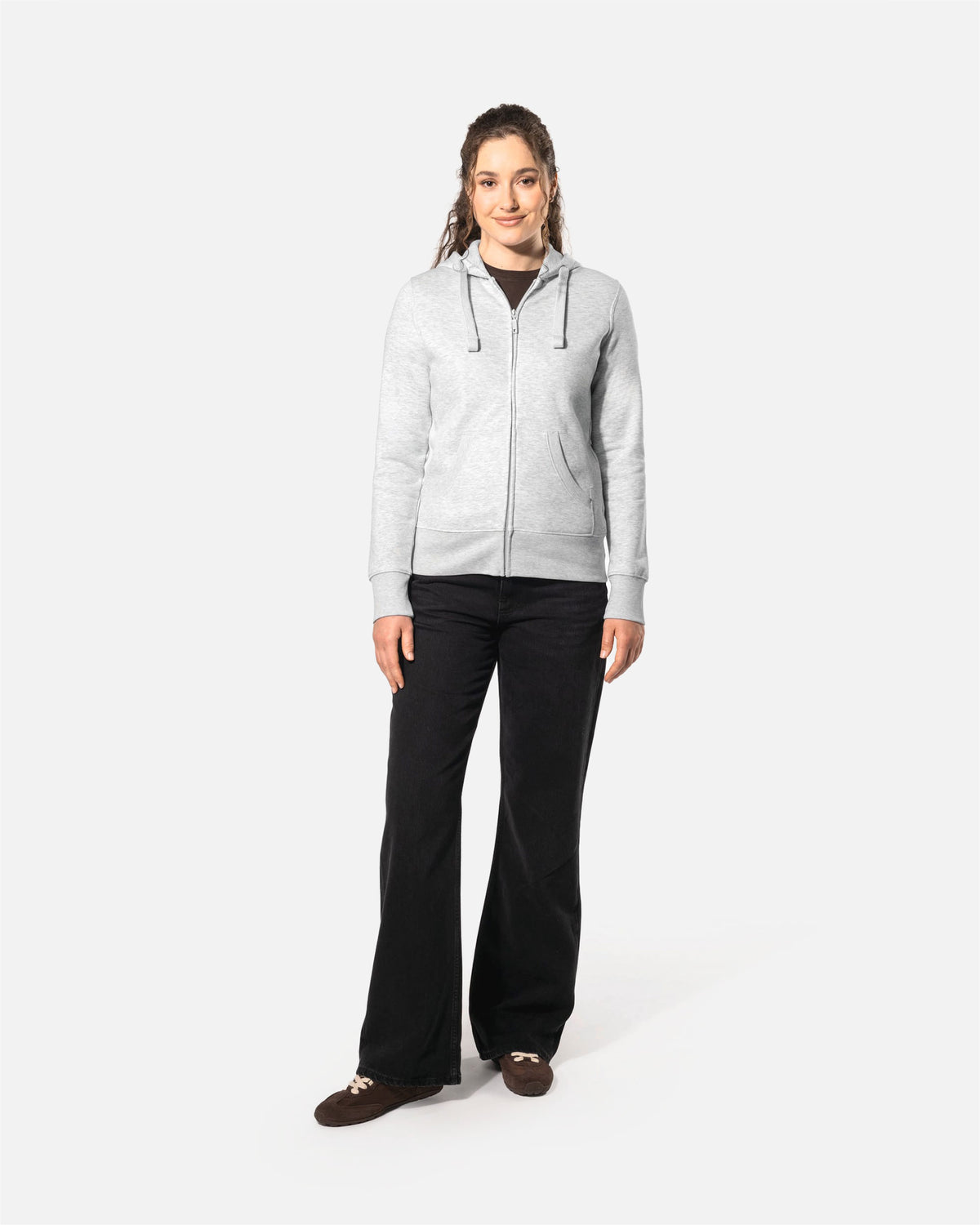 Damen Zip Kapuzensweatshirt von VIVID